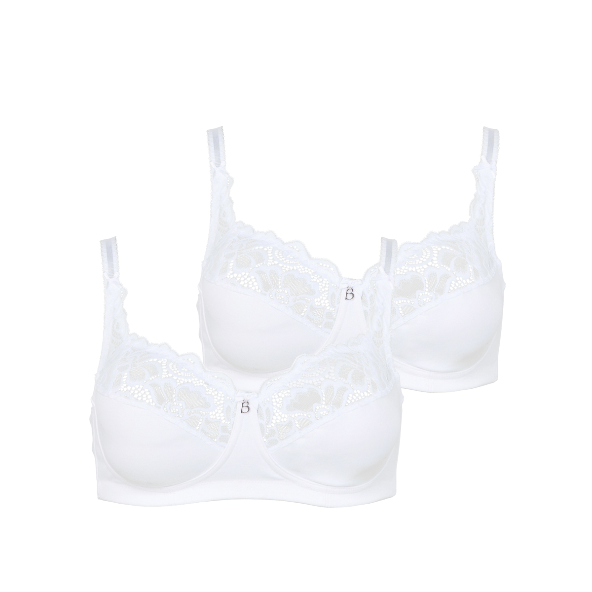 Lot de deux soutiens-gorge sans armatures blanc Cocoon
