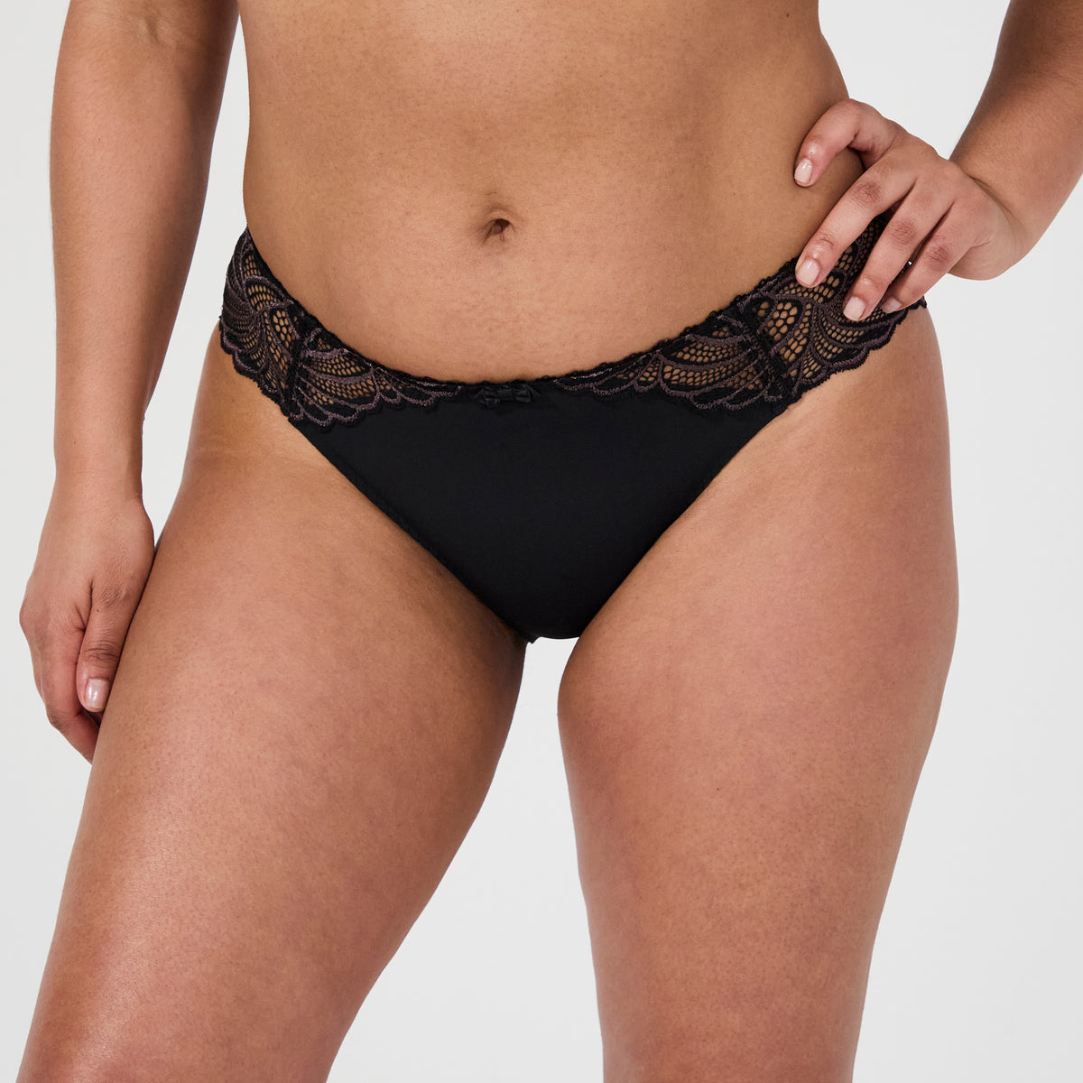 Lot de trois slips noir Pampelune