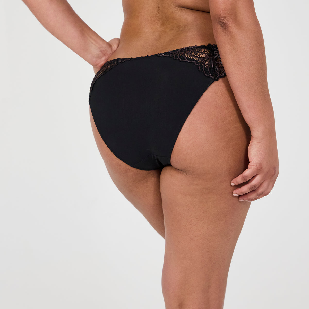 Lot de trois slips noir Pampelune