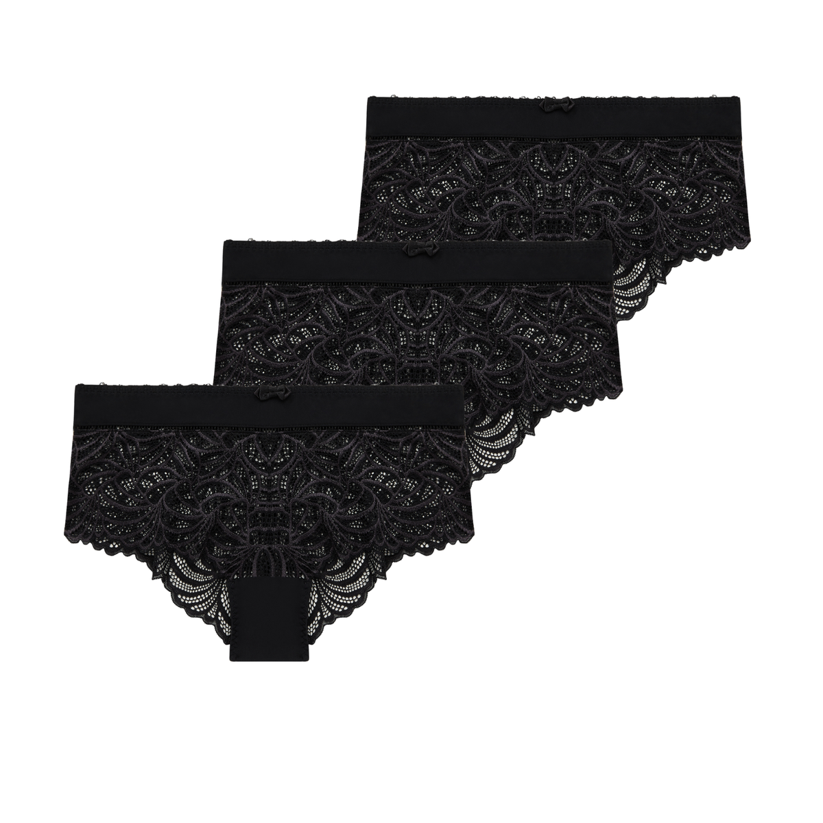 Lot de trois shorty noir Pampelune
