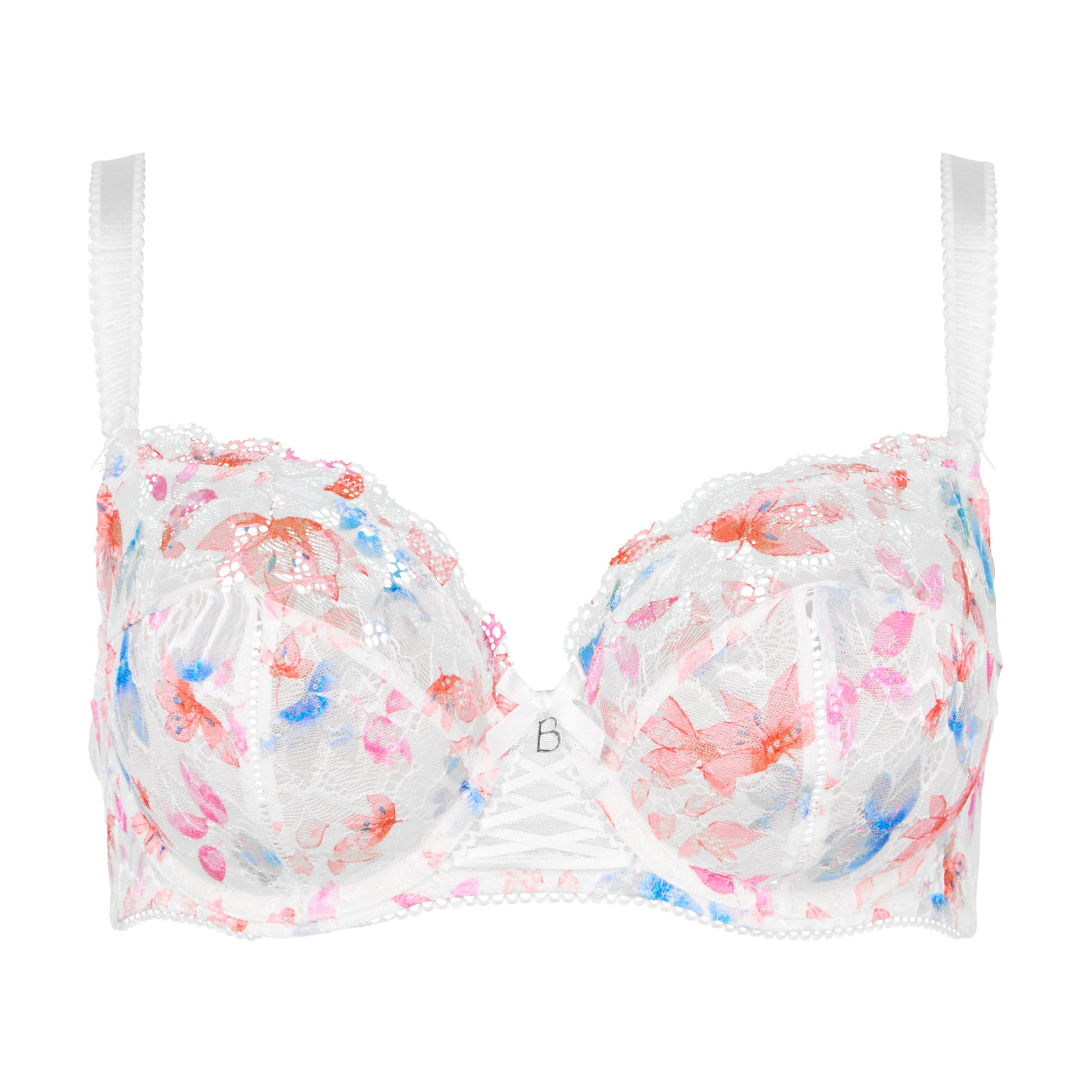 Soutien-gorge emboîtant ivoire imprimé fleurs Luccia swing
