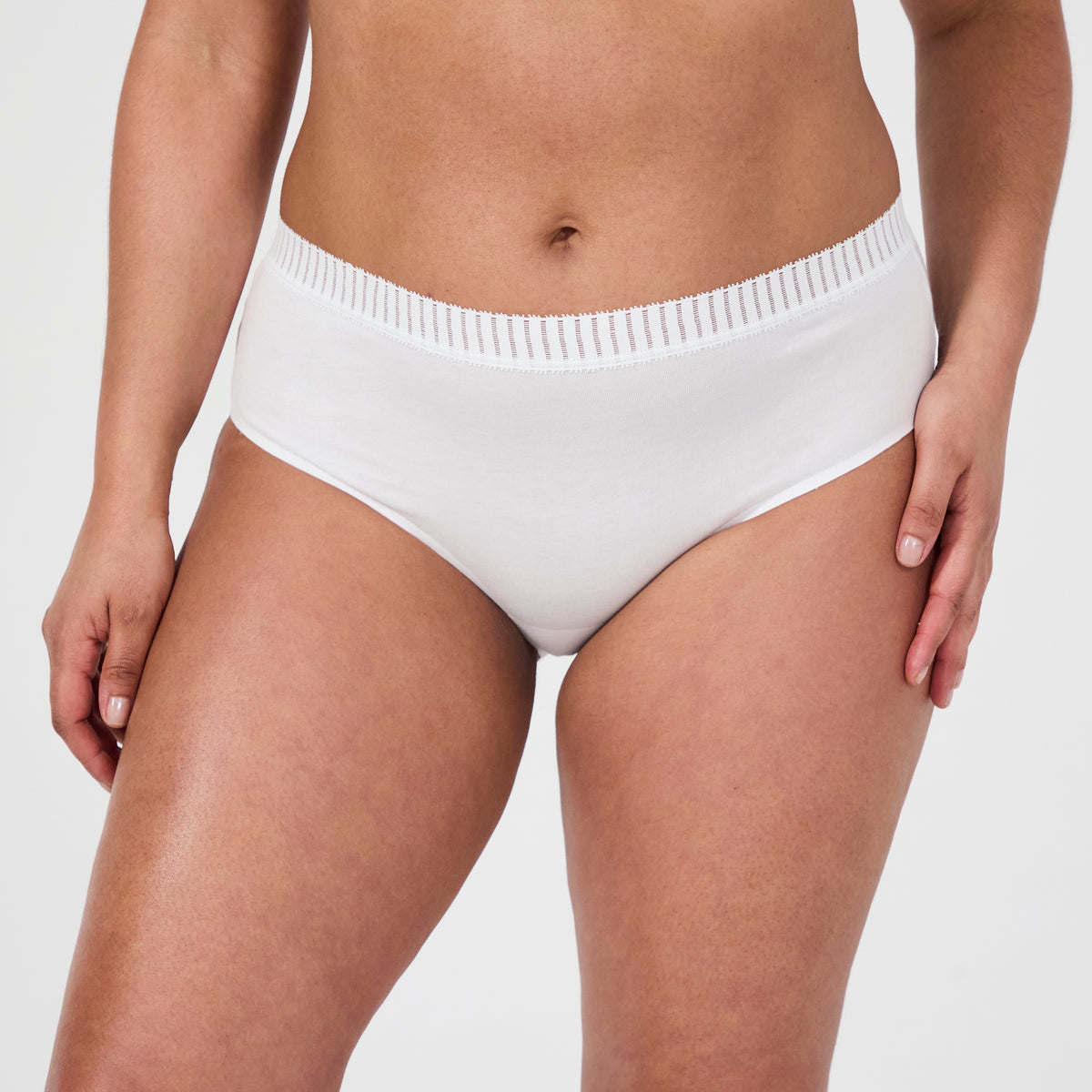 Lot de deux culottes one size blanc Just Ideal