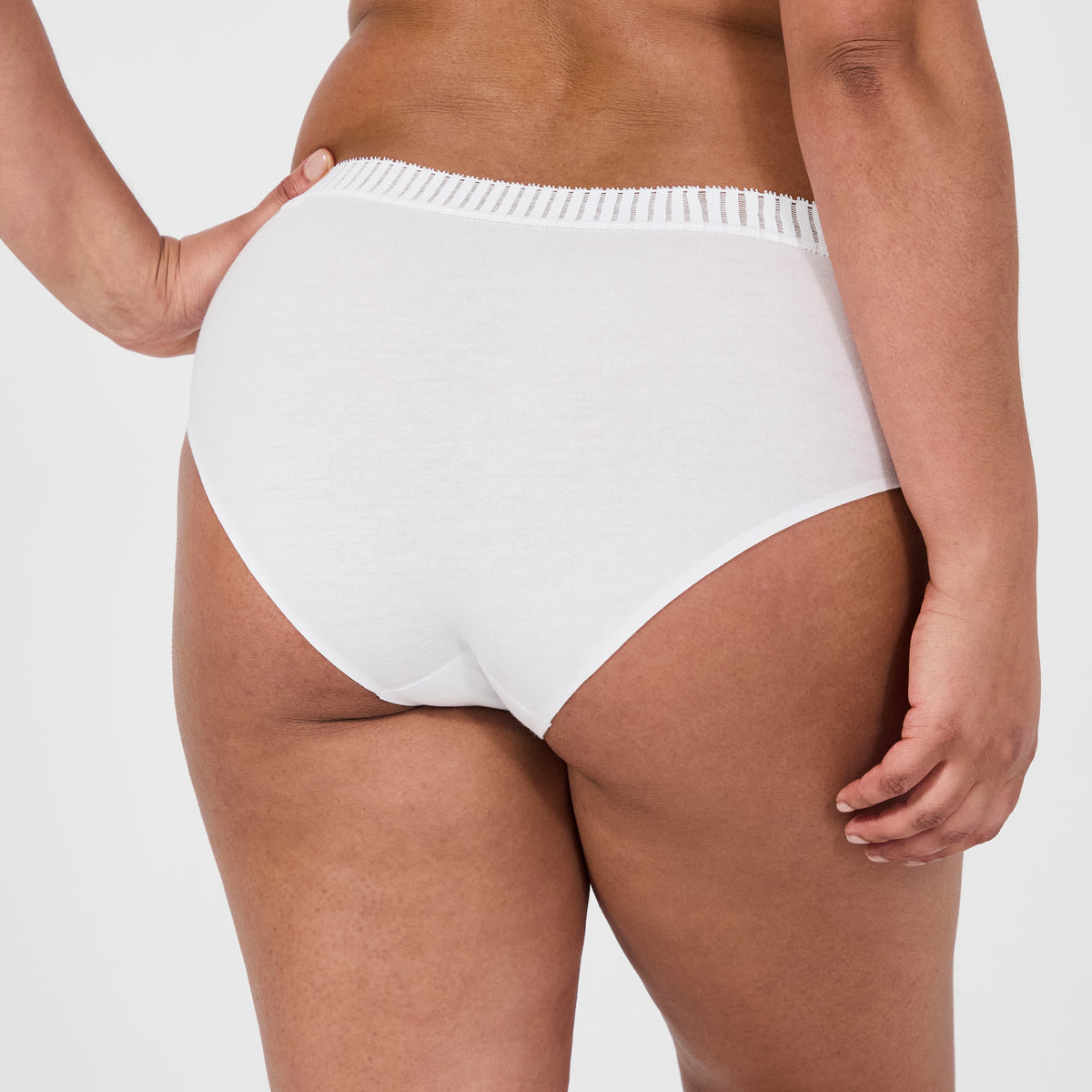 Lot de deux culottes one size blanc Just Ideal