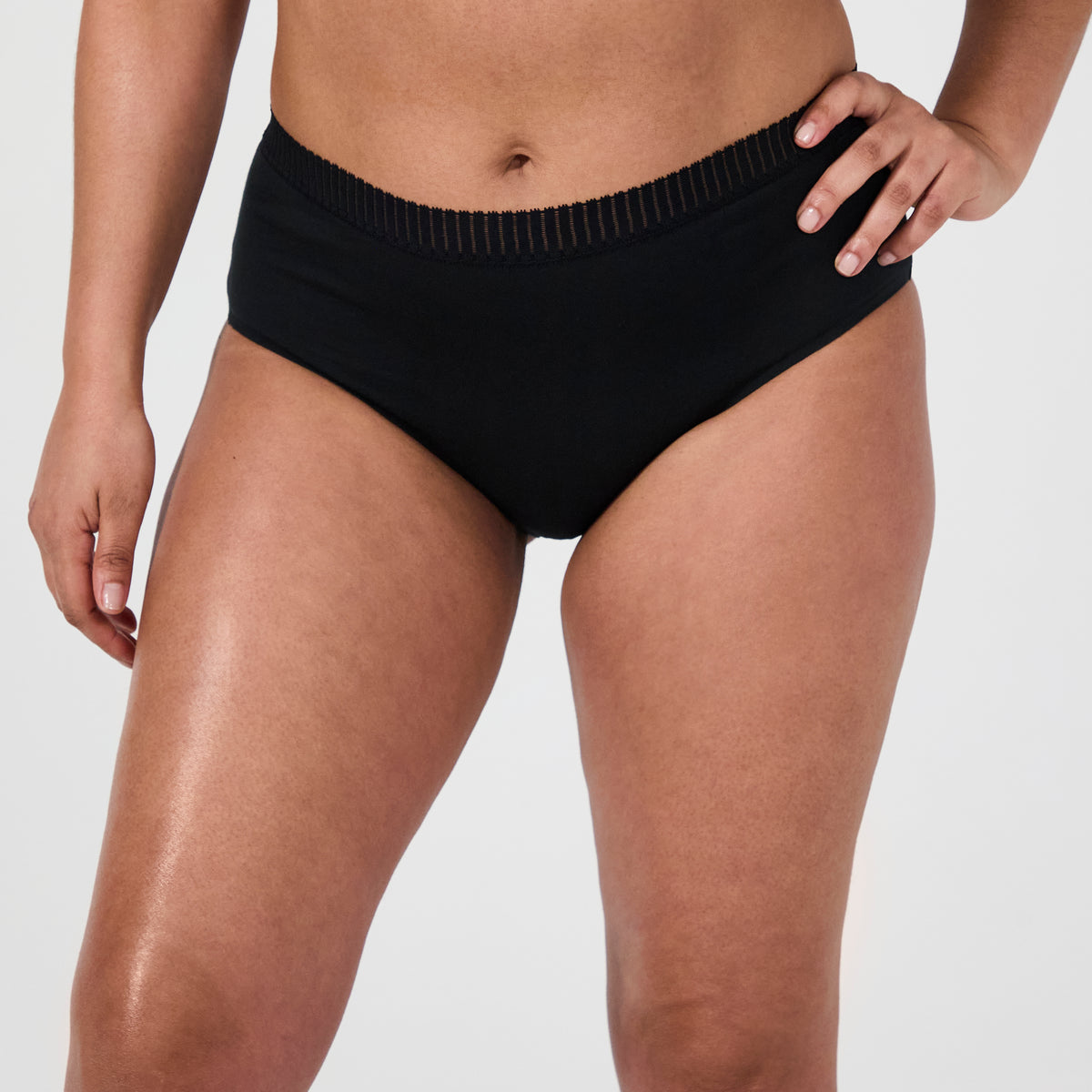 Lot de deux culottes one size noir Just Ideal