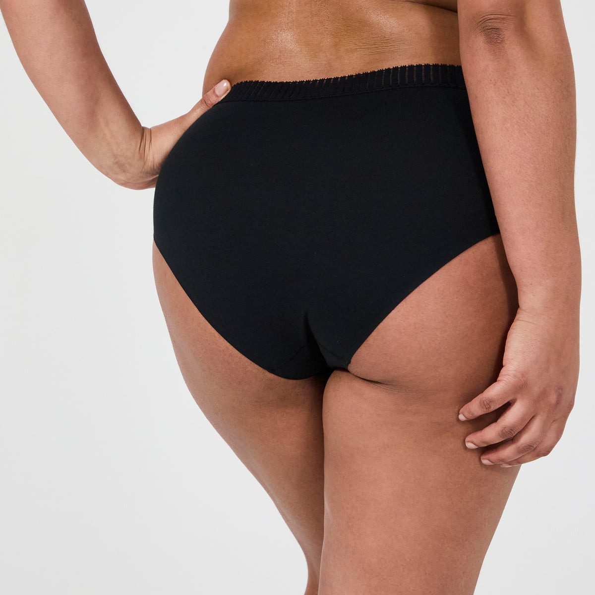 Lot de deux culottes one size noir Just Ideal