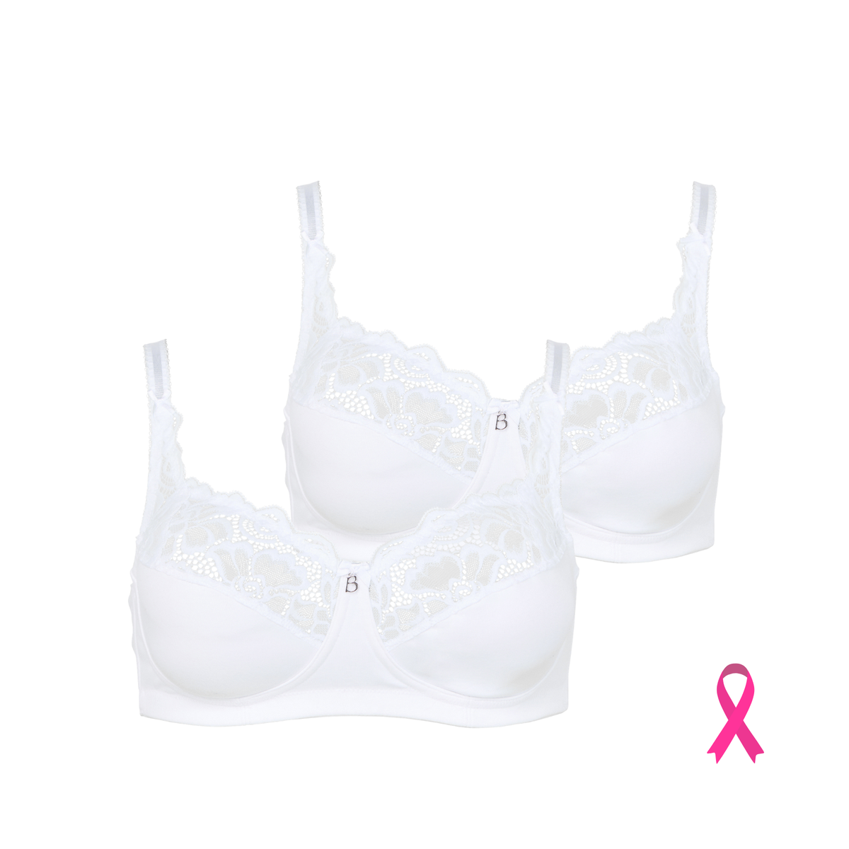 Lot de deux soutiens-gorge sans armatures blanc Cocoon