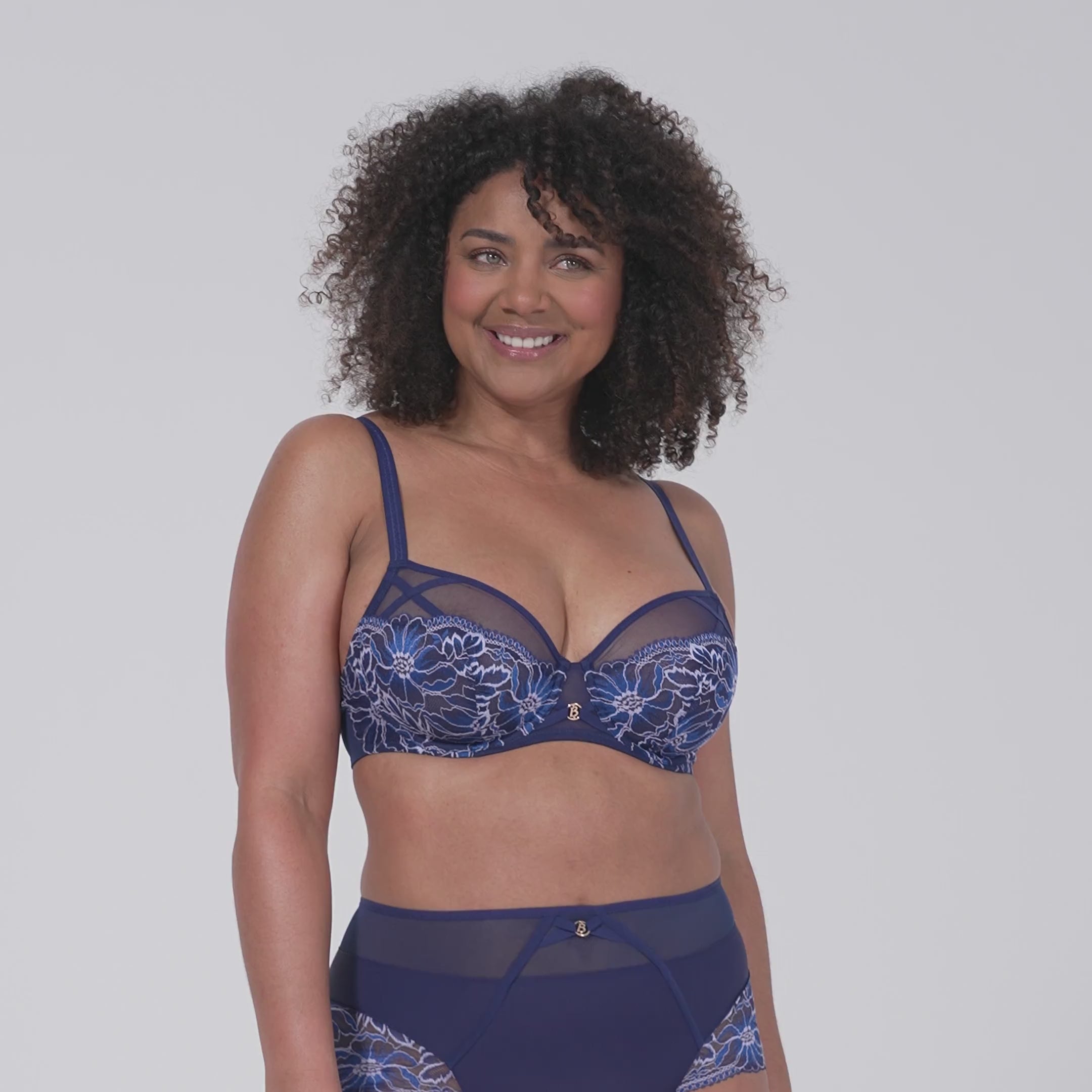 Soutien-gorge avec armatures bleu Lathy