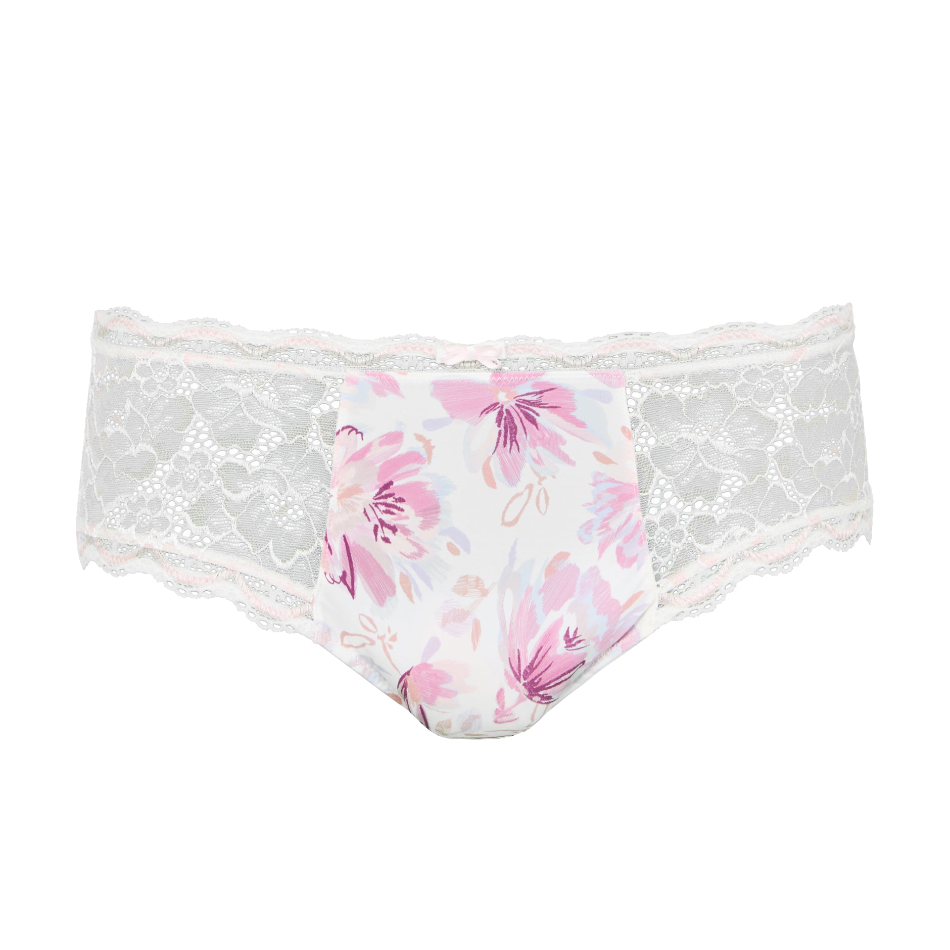 Shorty ivoire fleurs Luccia Twist