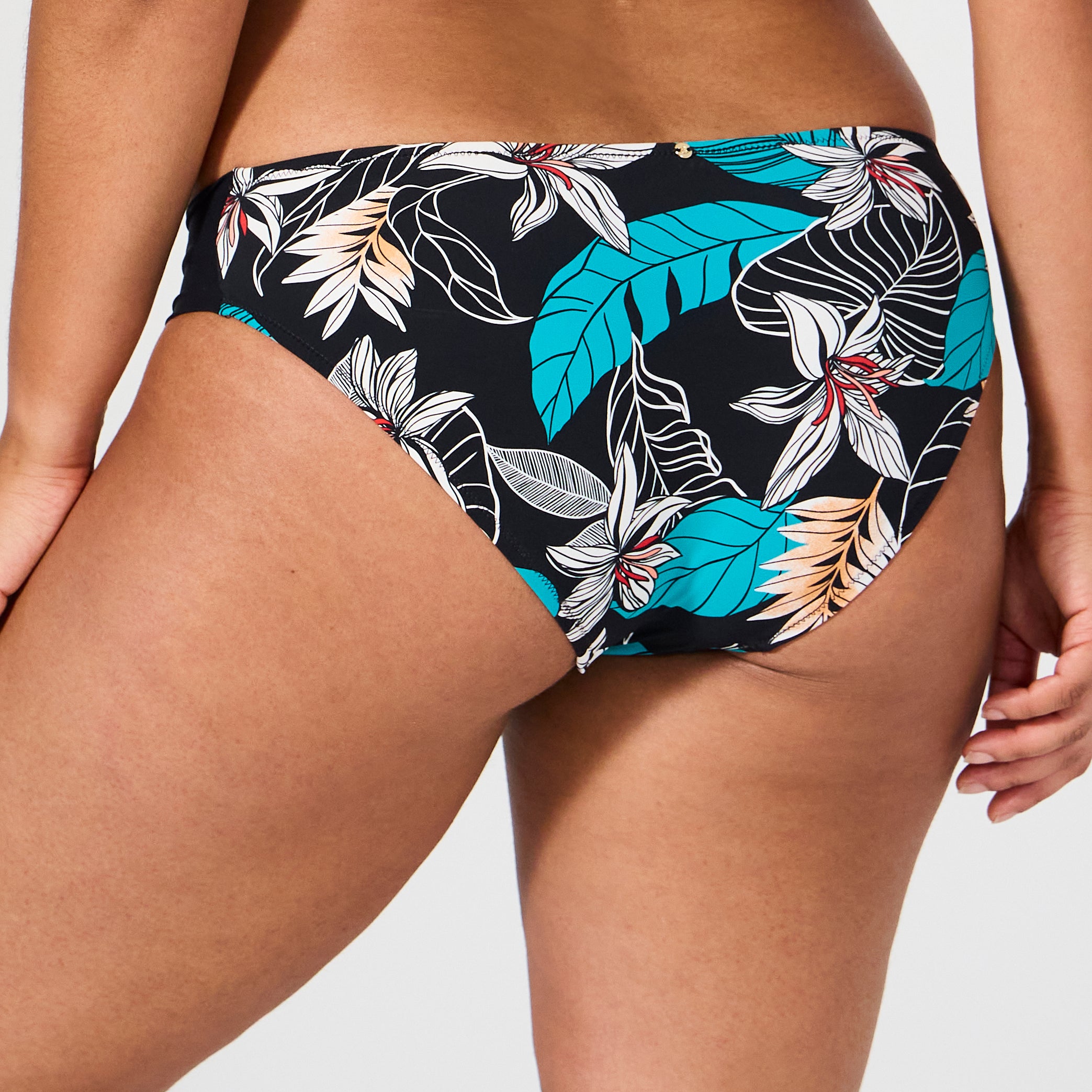 Slip de bain Santa Barbara imprimé tropical