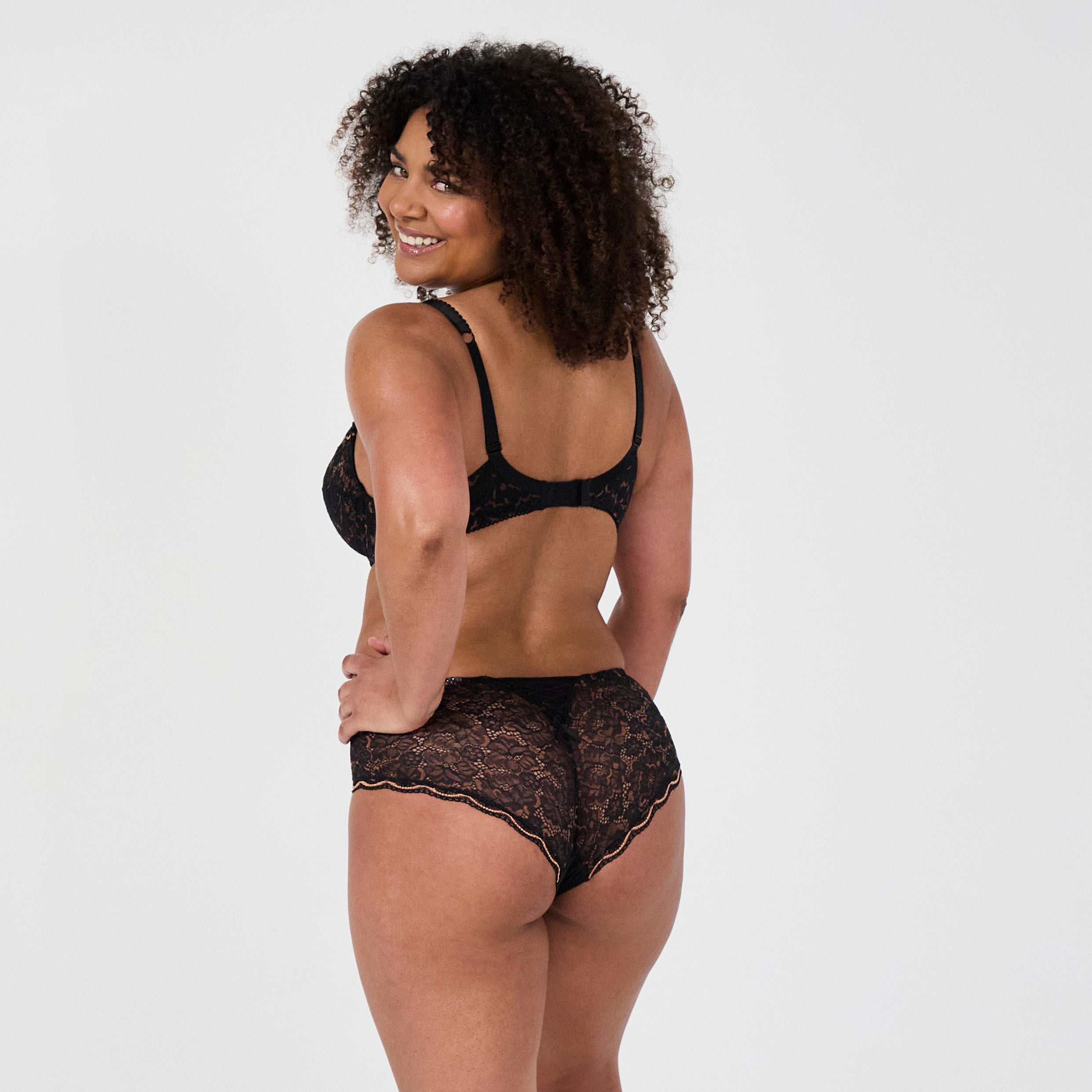 silhouette soutien gorge armatures shorty luccia noir dos