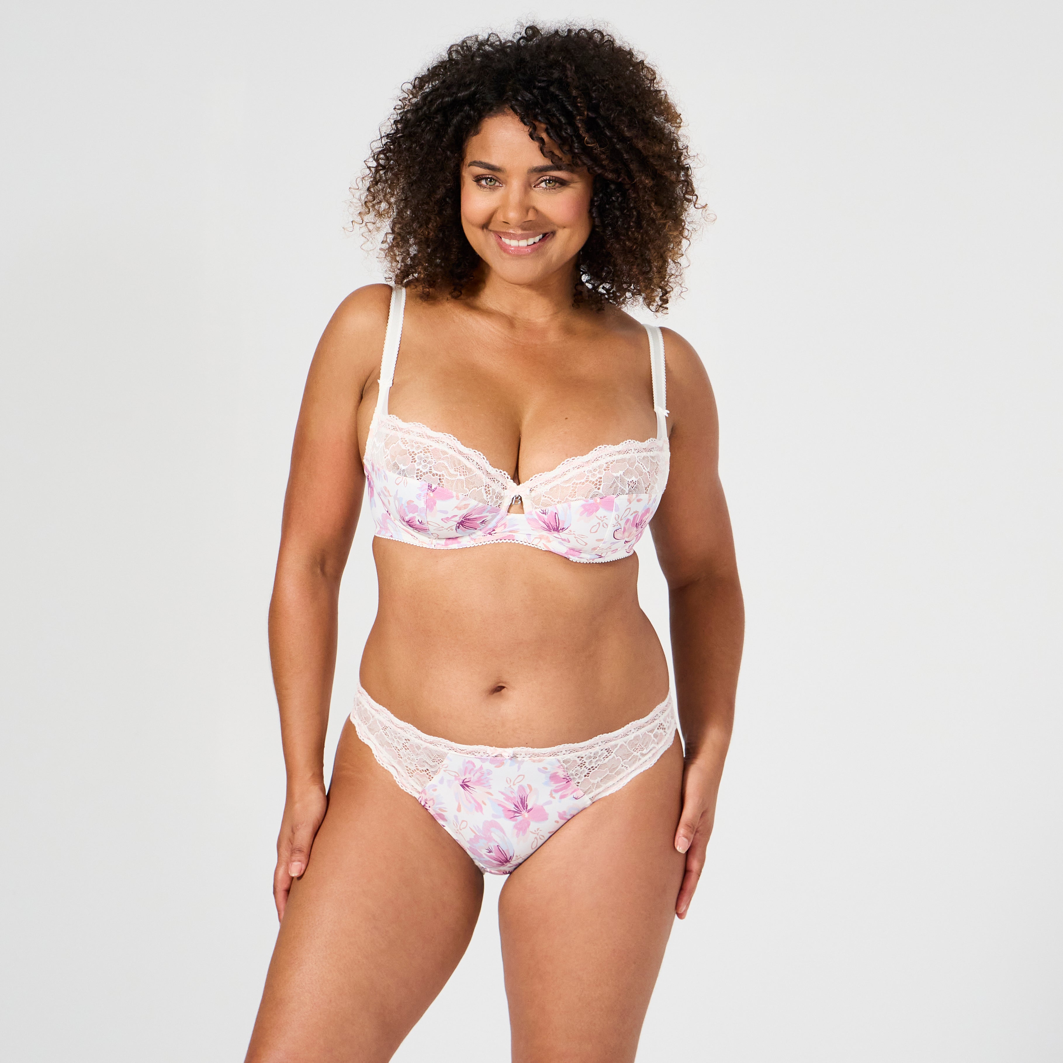 Slip ivoire fleurs Luccia Twist