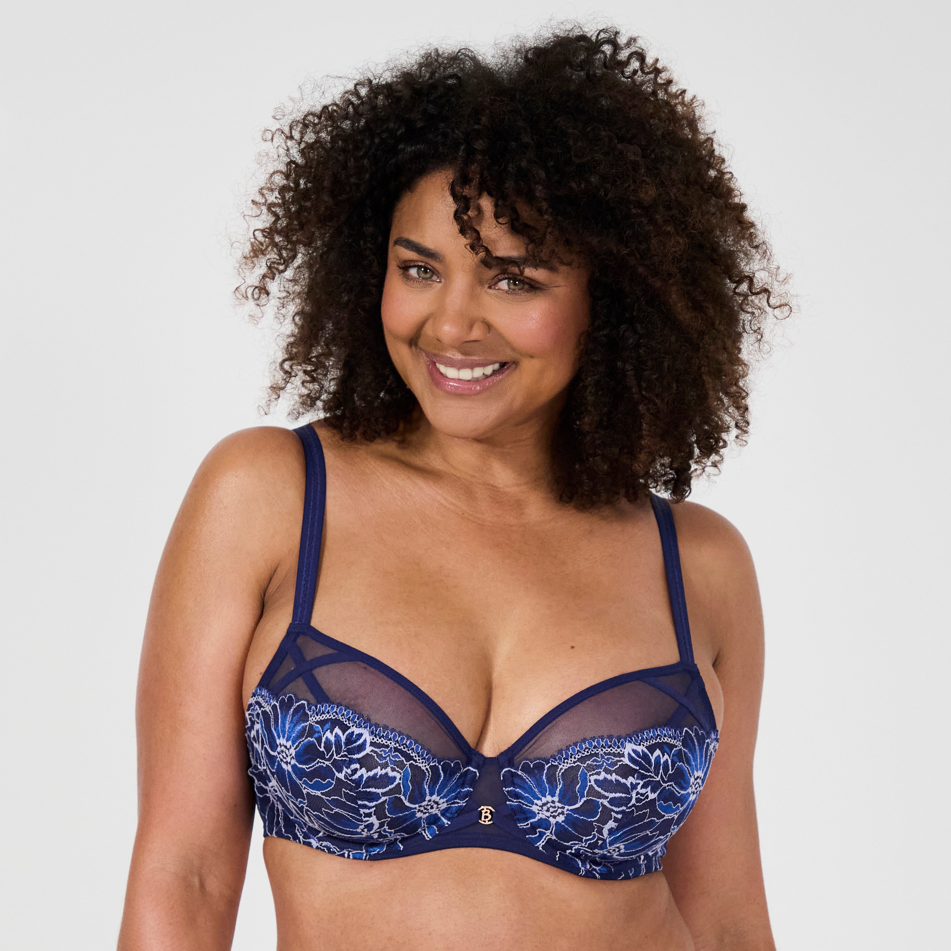 Lathy Blue Underwired Bra
