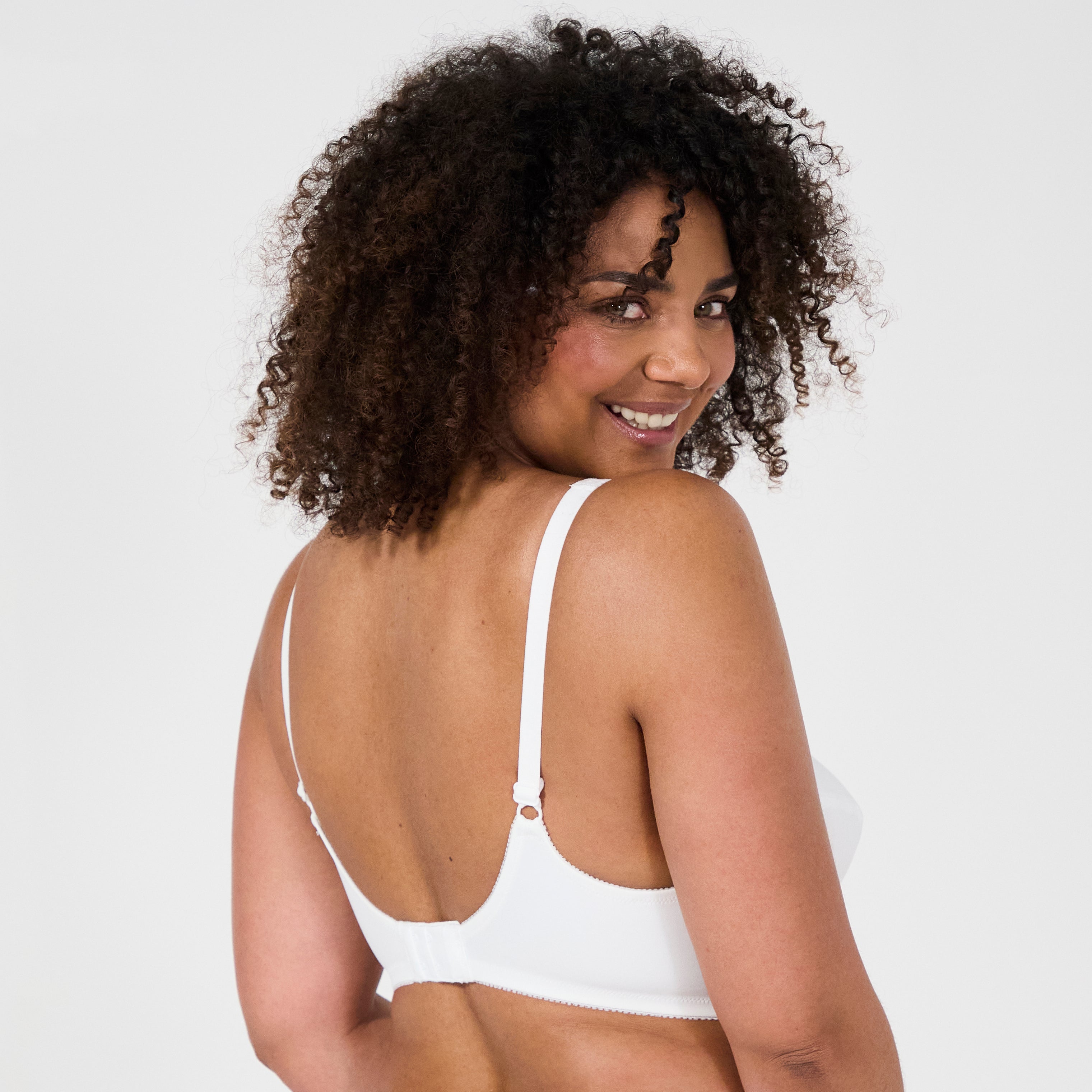 Cotton Comfort white underwired bra