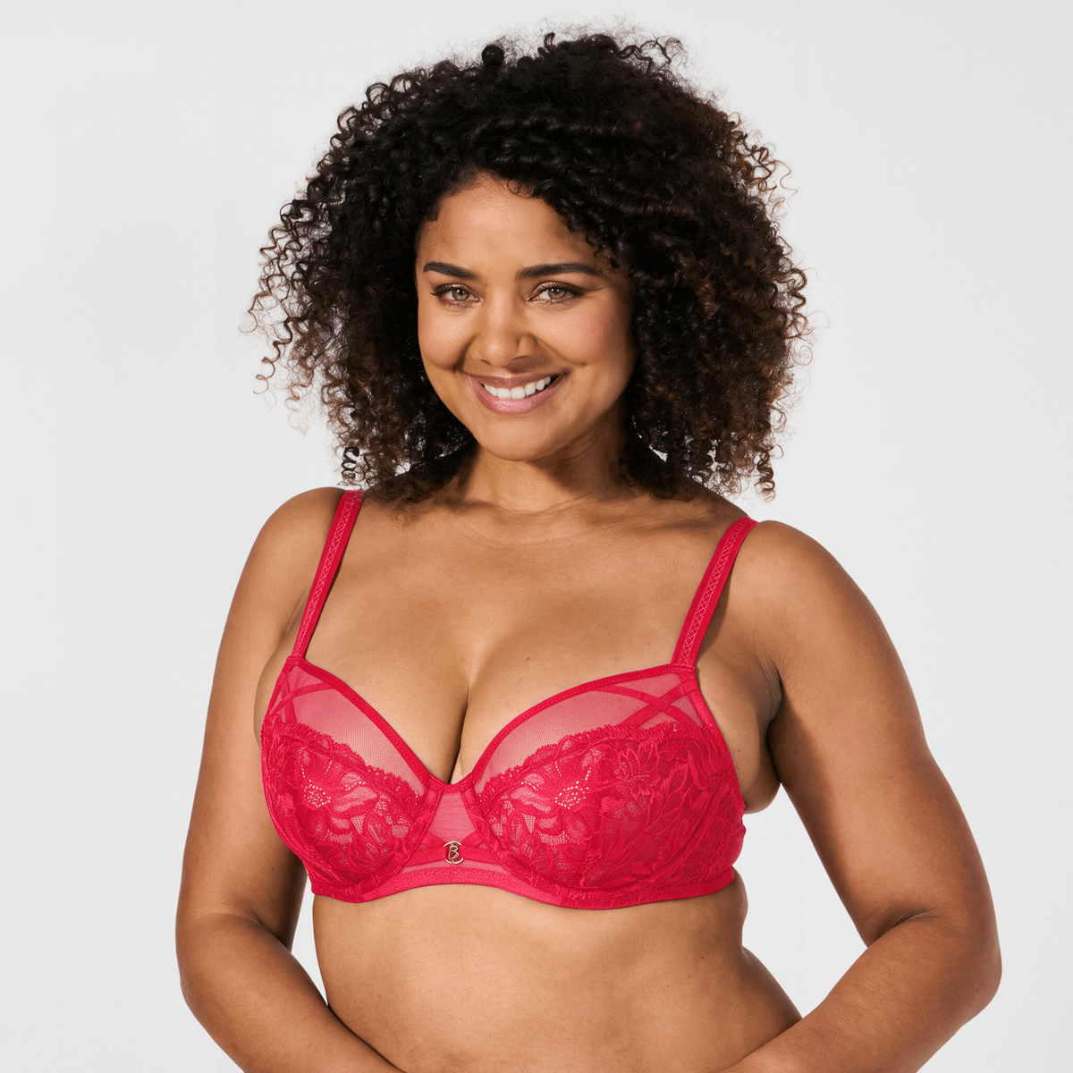 Soutien-gorge avec armatures rouge Lathy