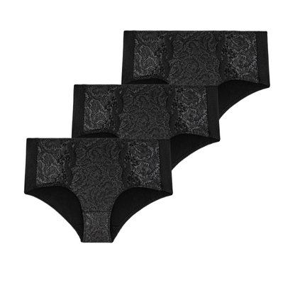 Lot de trois gaines noir Emily