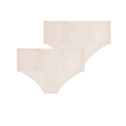 Lot de deux gaines rose poudré Emily