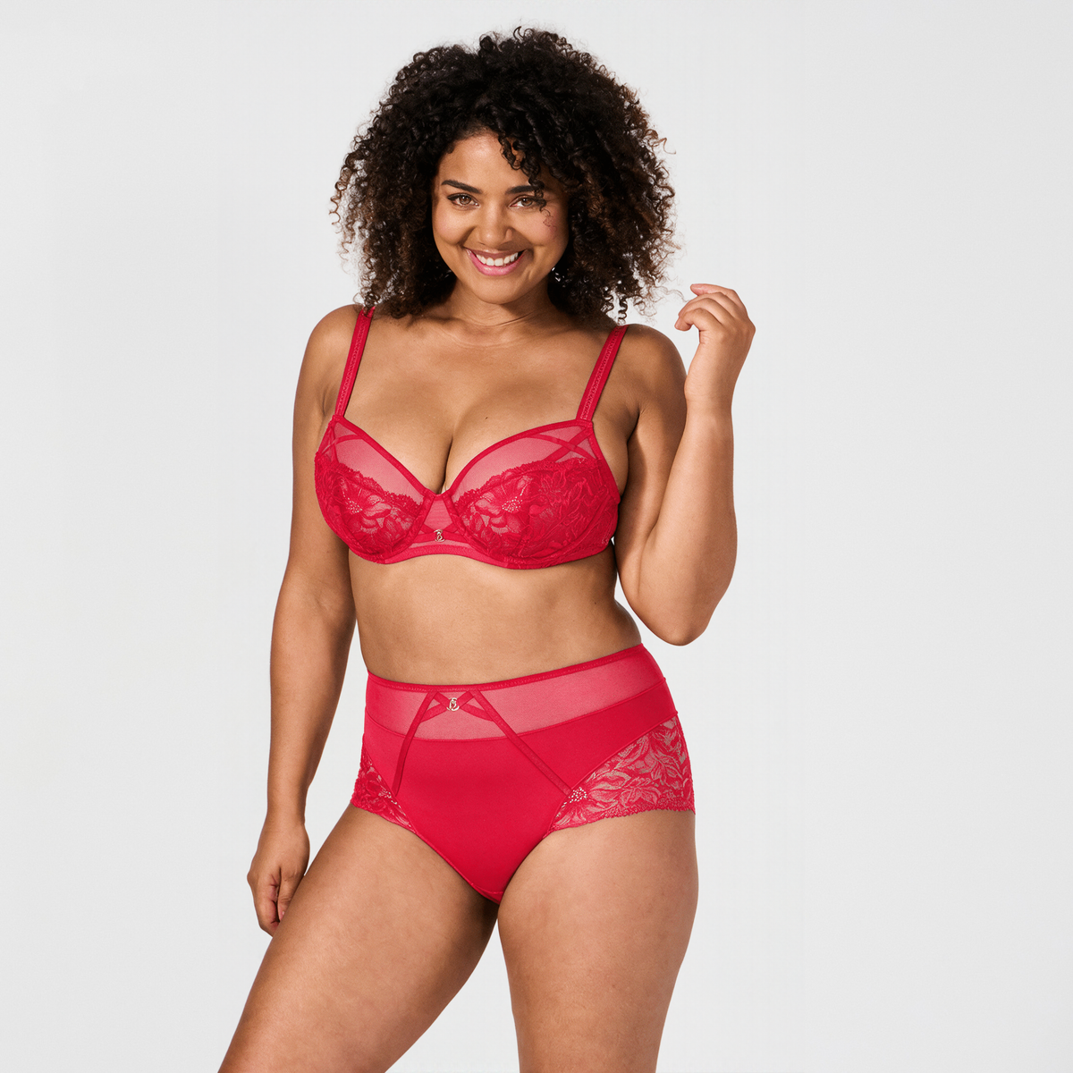 Soutien-gorge avec armatures rouge Lathy