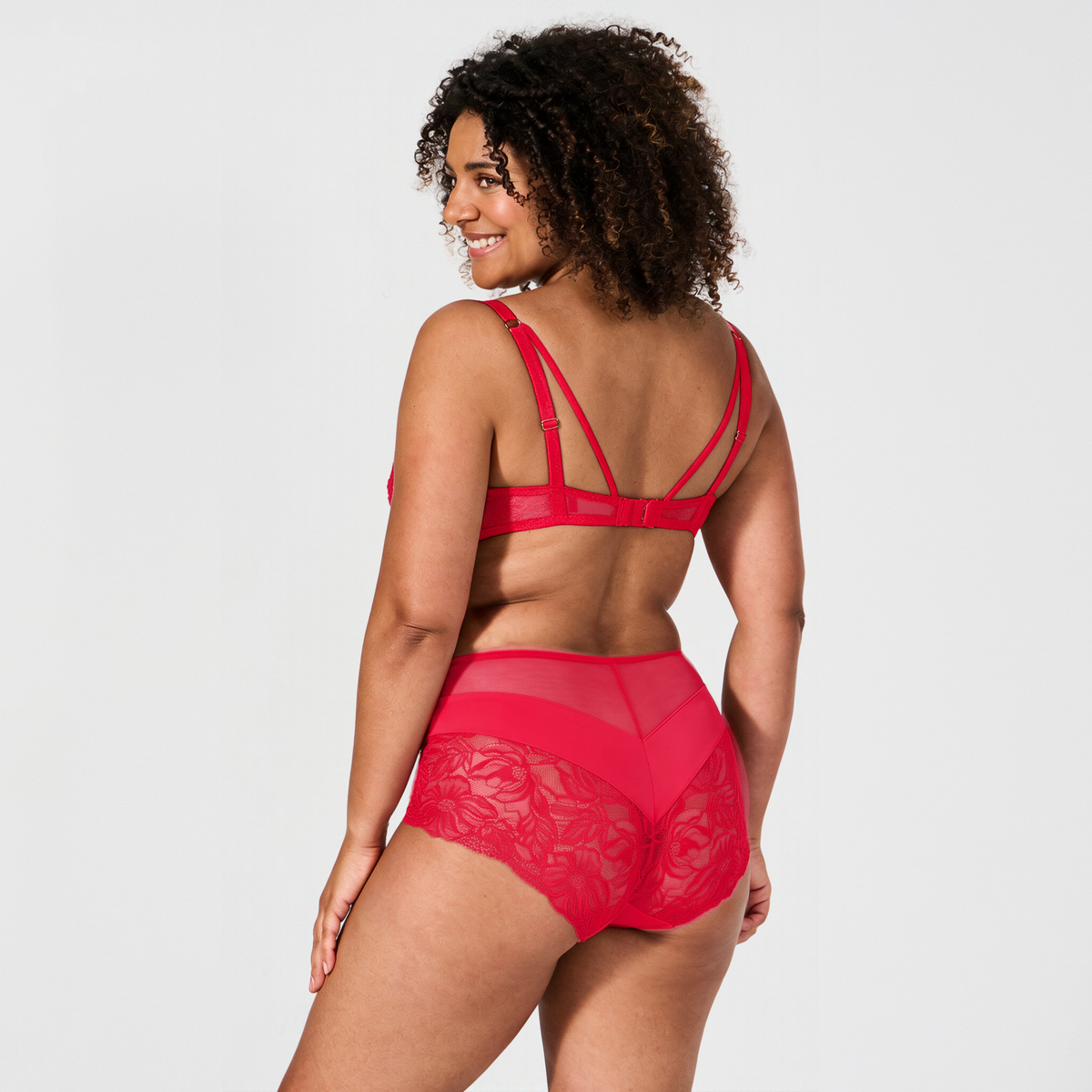 Soutien-gorge avec armatures rouge Lathy