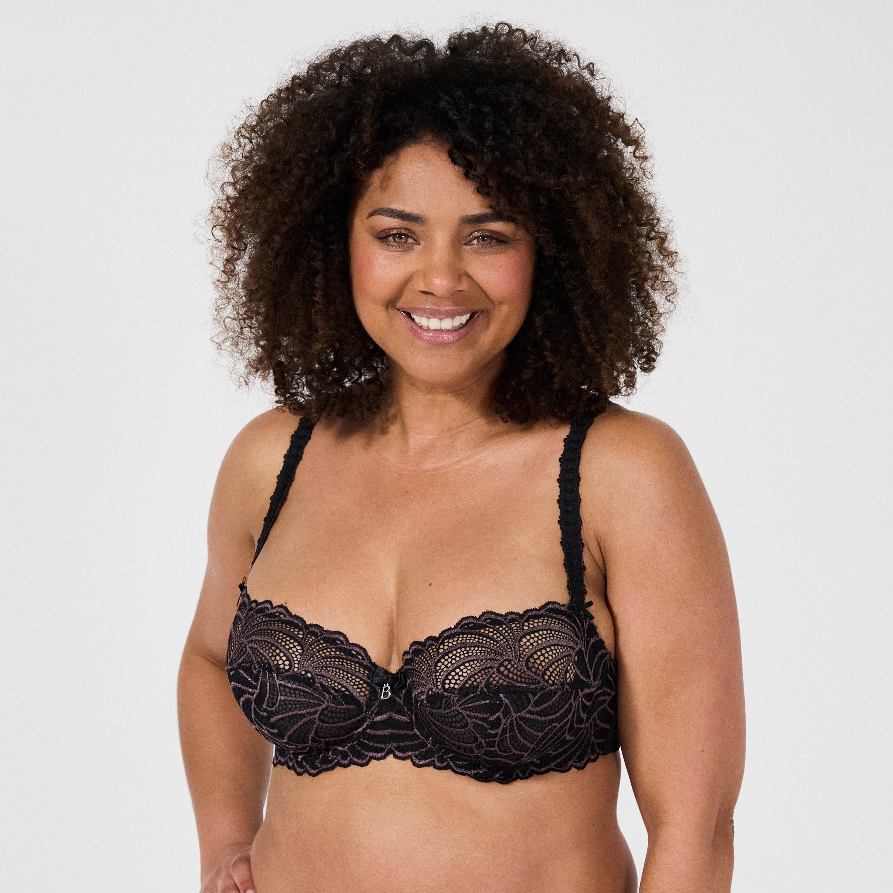 Pampelune black underwired bra