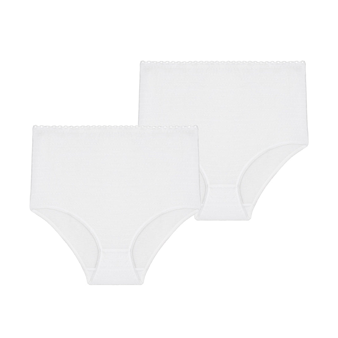 Best cotton white high-waisted panties
