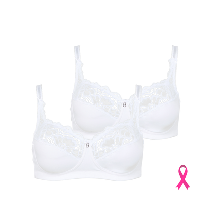 Lot de deux soutiens-gorge sans armatures blanc Cocoon