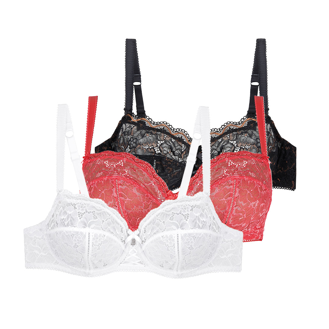 Luccia Harmony Red Underwired Bra