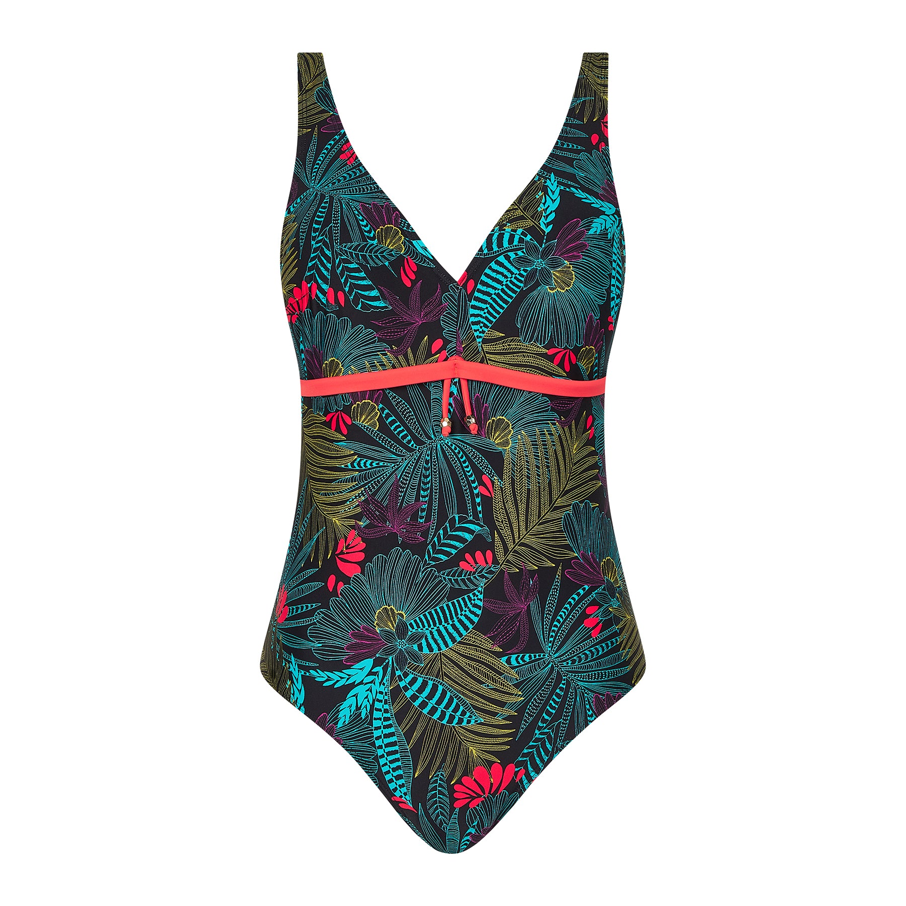 Maillot de bain 1 pièce sans armatures Zapallar Imprimé végetal