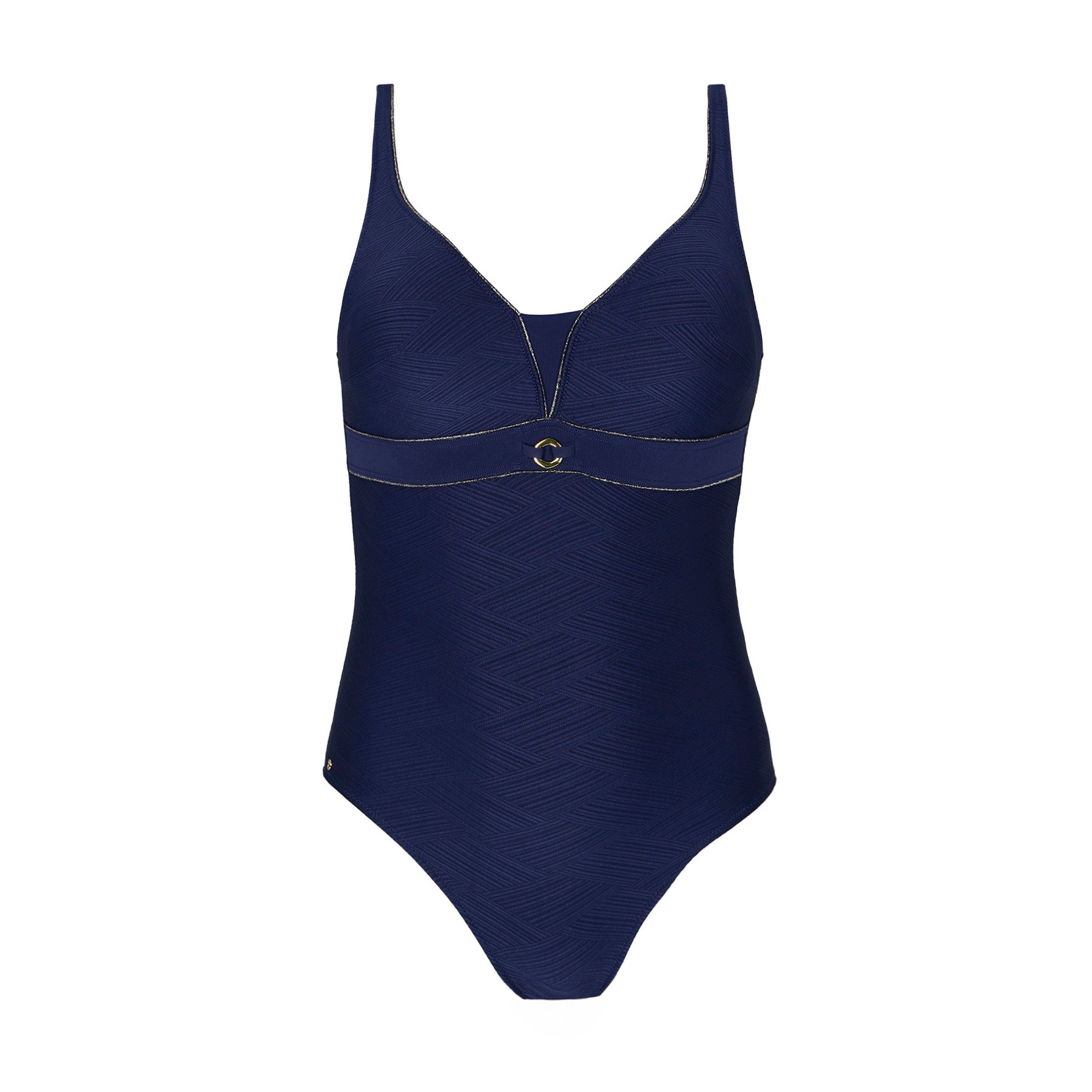 Maillot de bain 1 pièce sans armatures Caldera bleu marine
