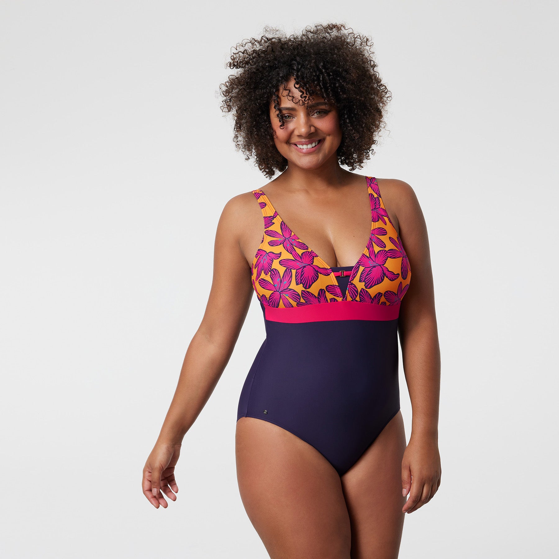 Maillot de bain 1 pièce sans armatures Maragogi Imprimé floral