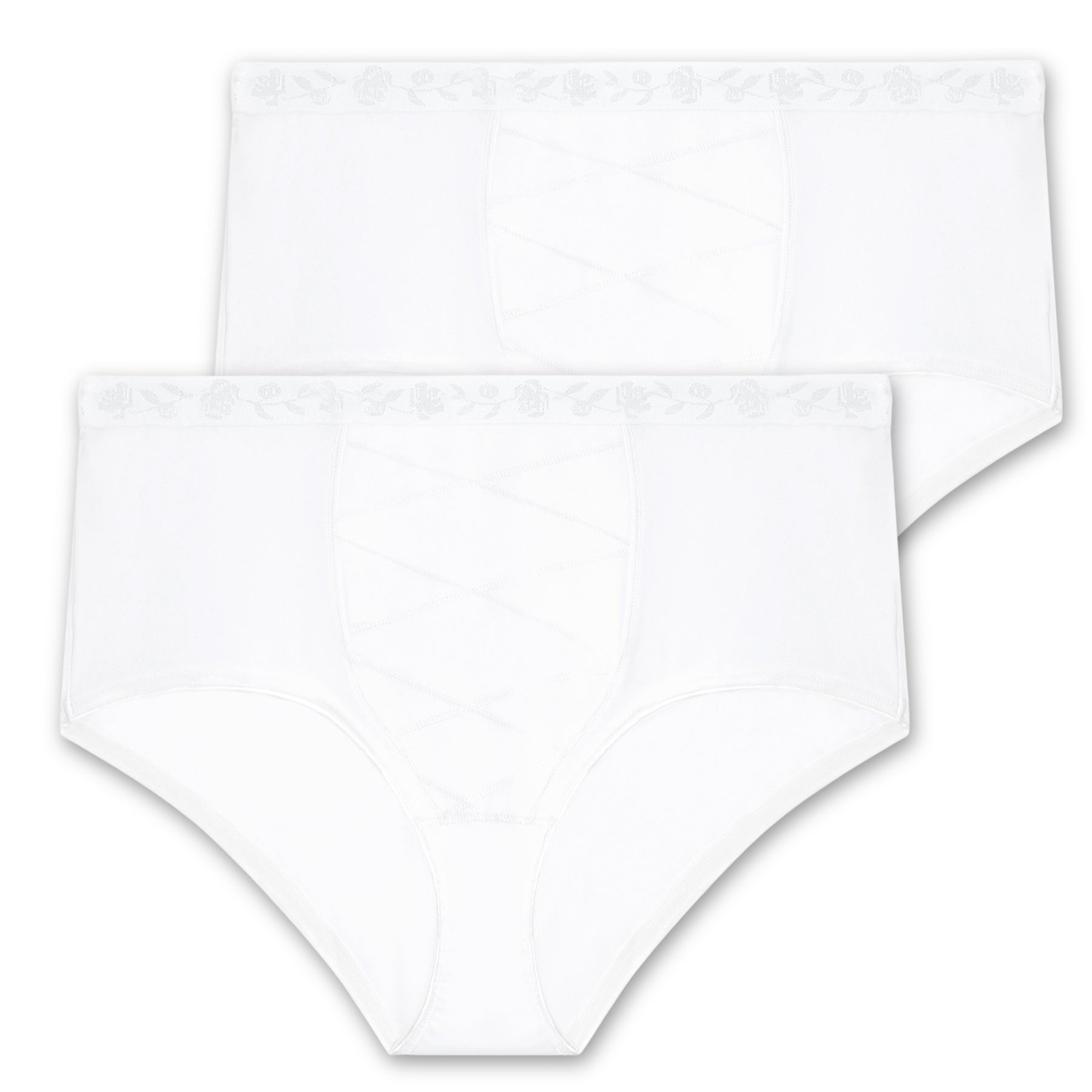 Best cotton white high-waisted panties