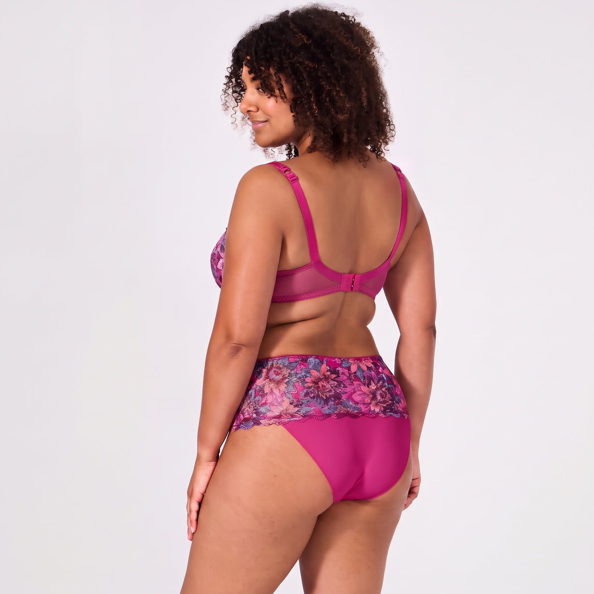 Culotte fushia imprimé Luccia swing