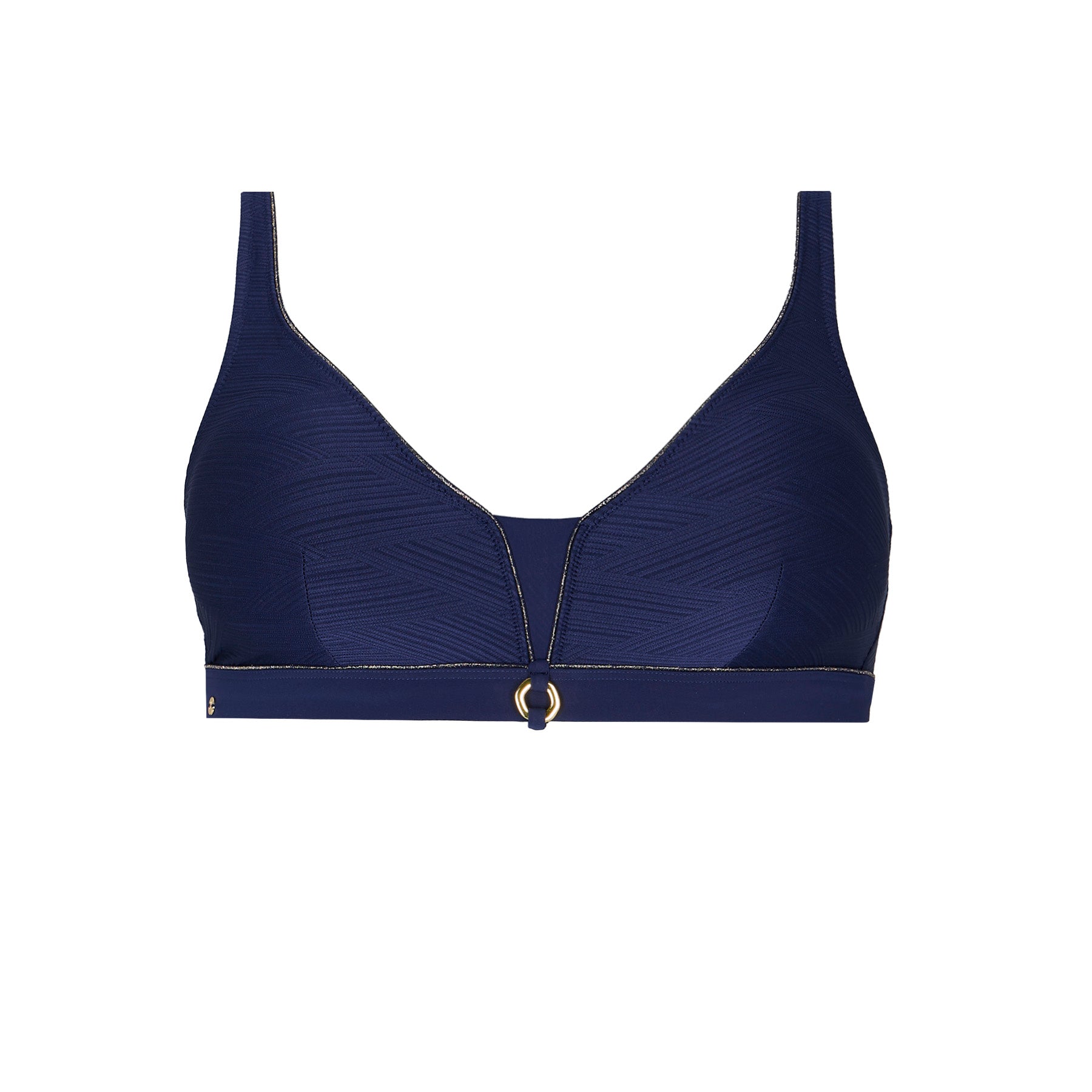 Haut de maillot de bain sans armatures Caldera bleu marine