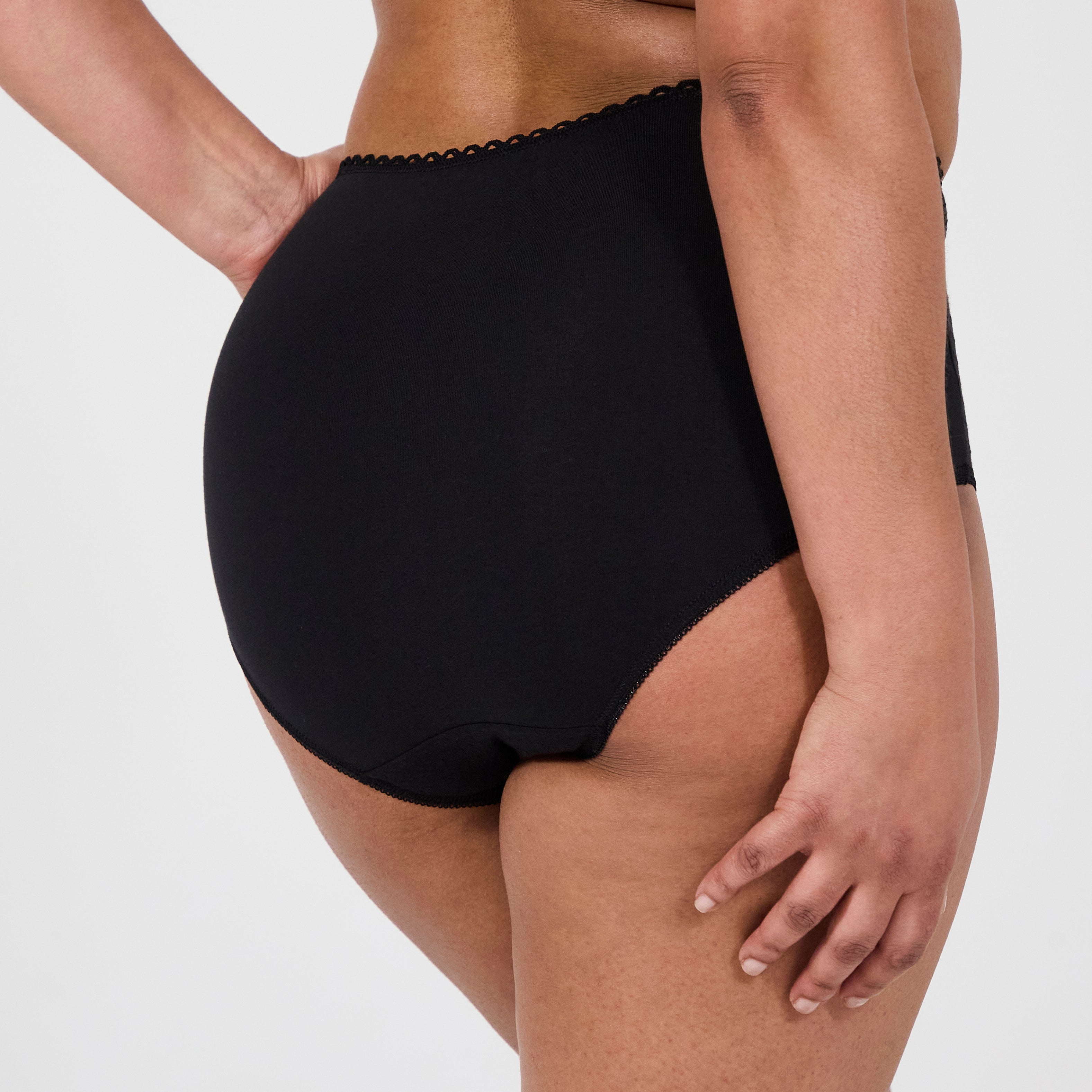 culotte maxi best cotton noir dos