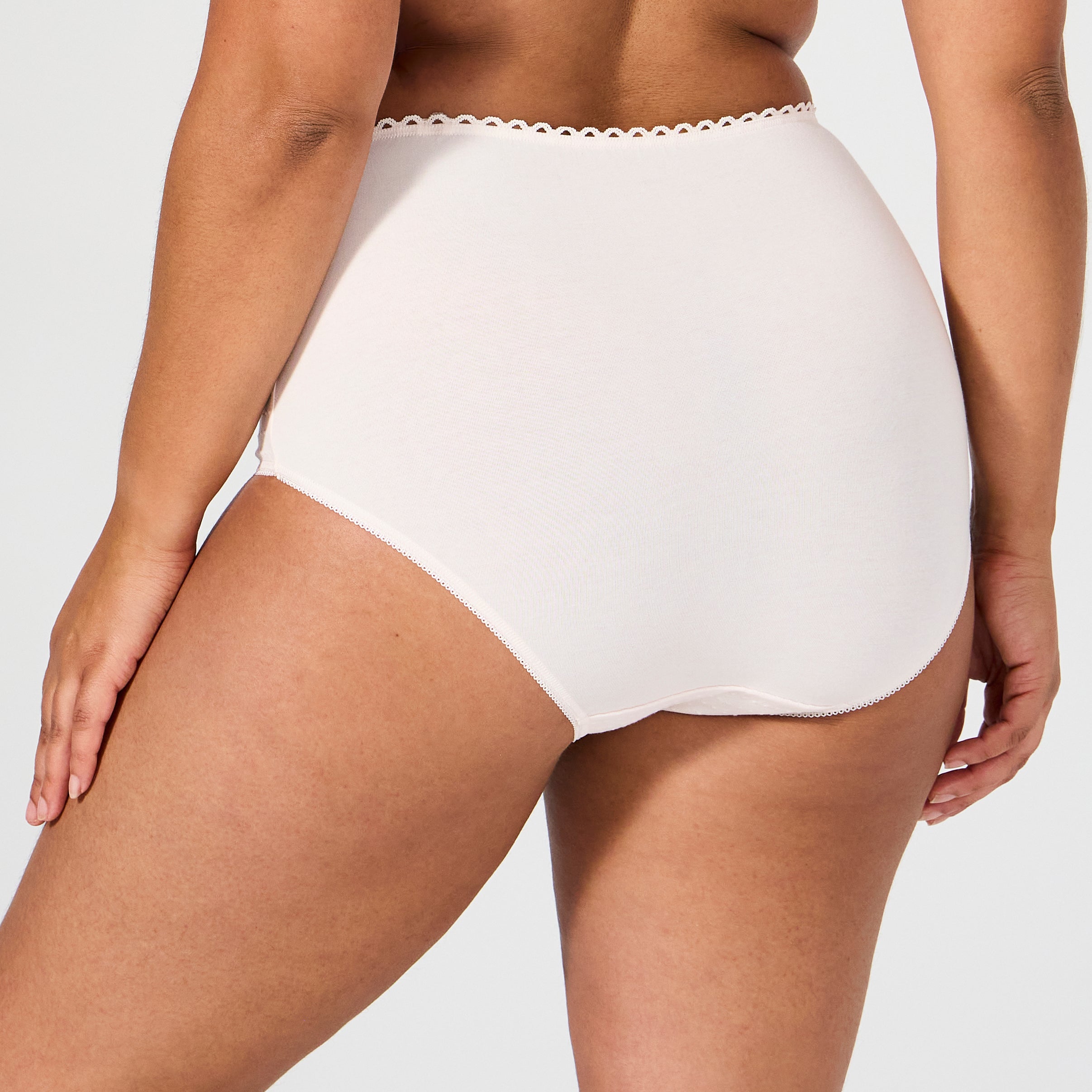 Best cotton black high-waisted panties