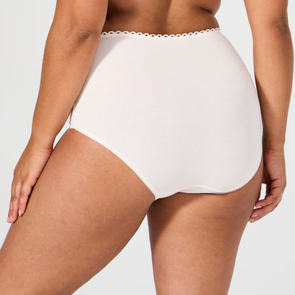 Culotte taille haute rose poudre Best cotton