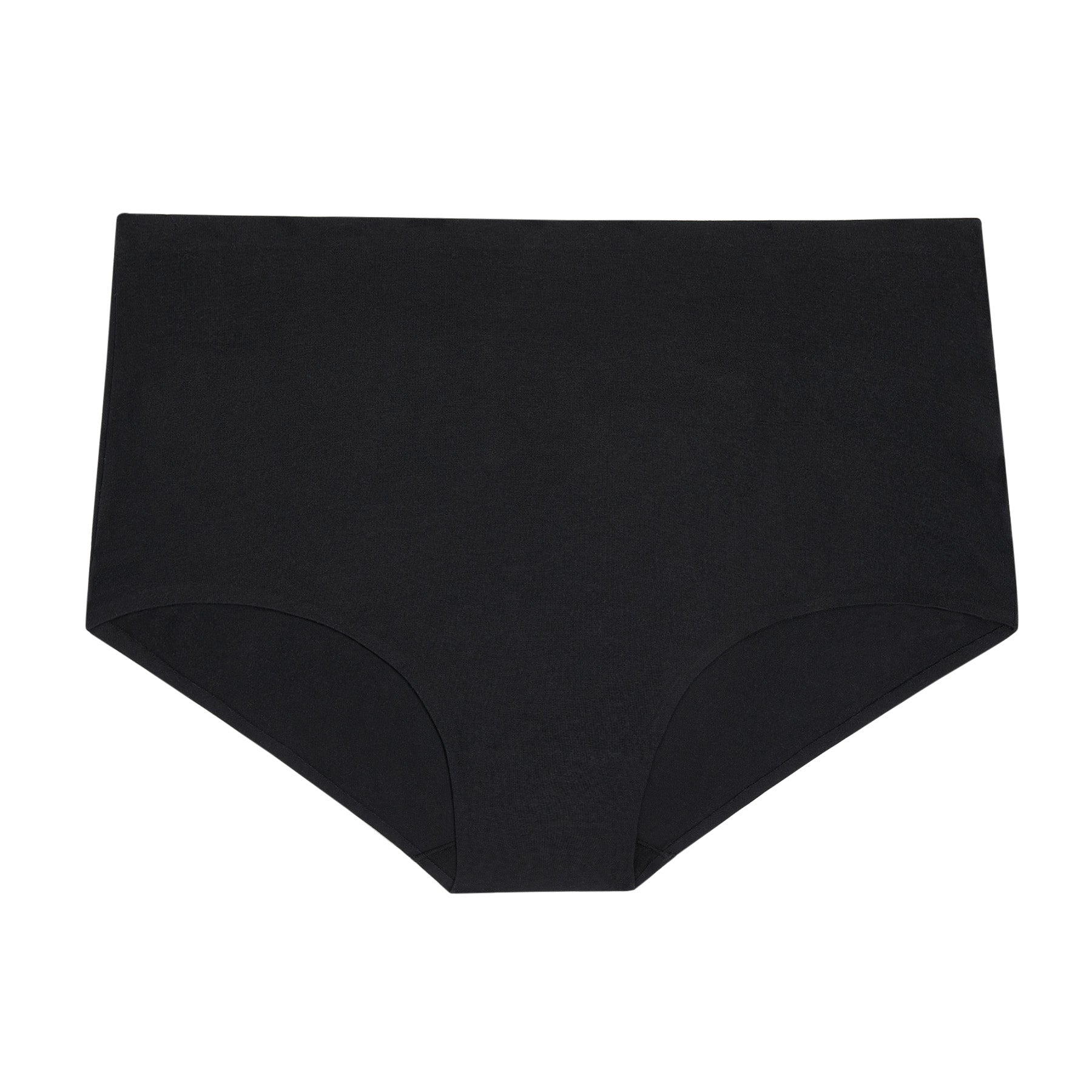 Just One Cotton Black One Size High Waisted Panties