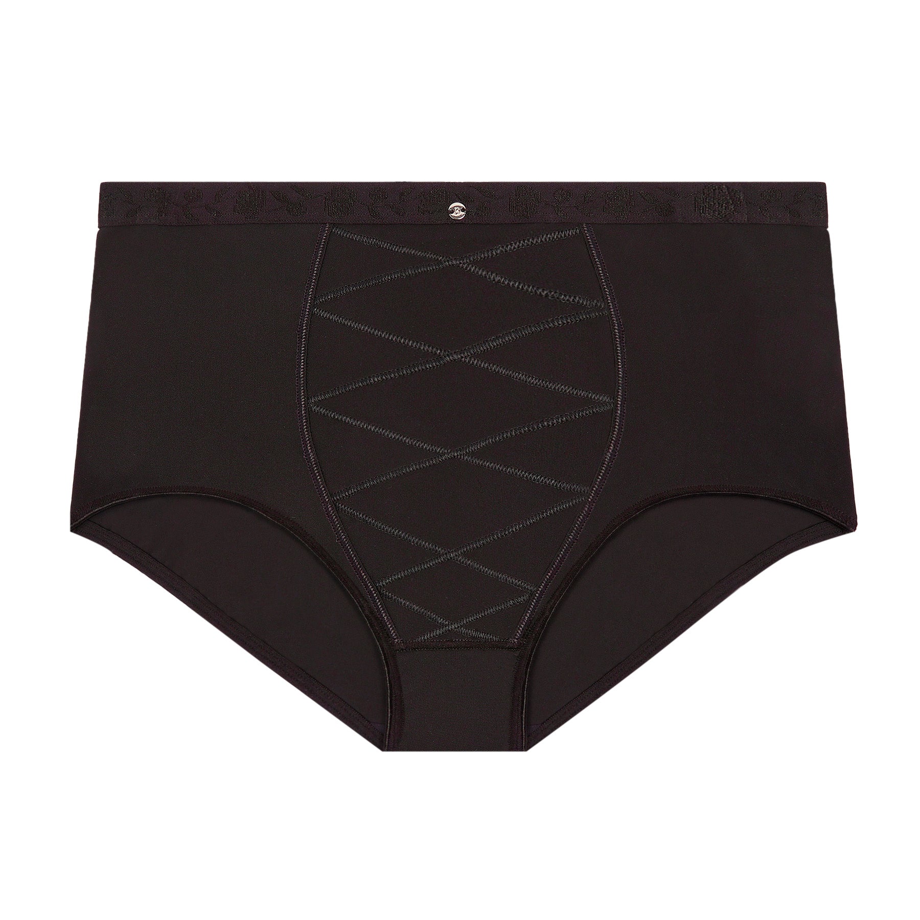 Culotte taille haute ventre plat noir Just micro