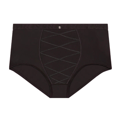 Culotte taille haute ventre plat noir Just micro