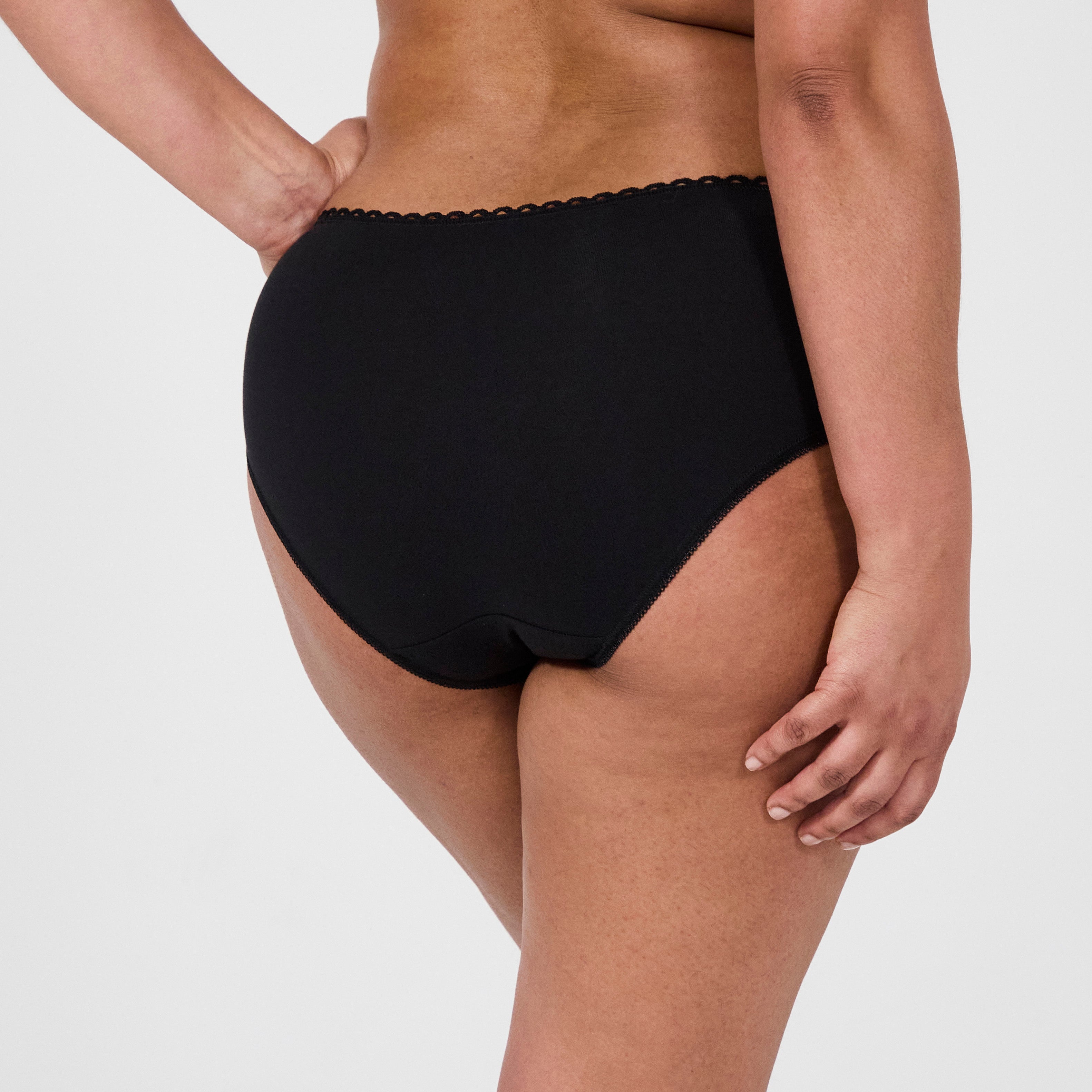 culotte midi best cotton noir dos
