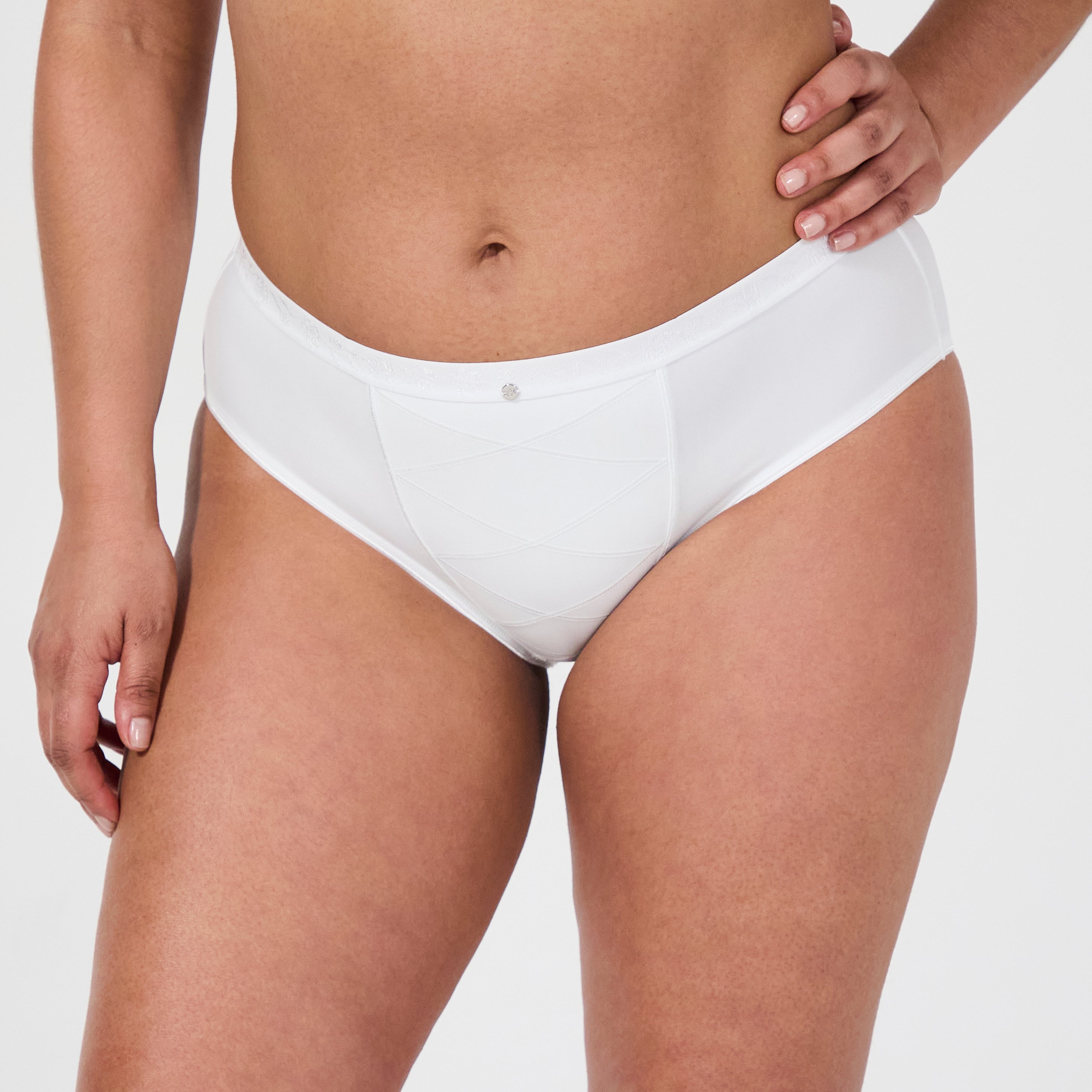 Culotte ventre plat blanc Just micro