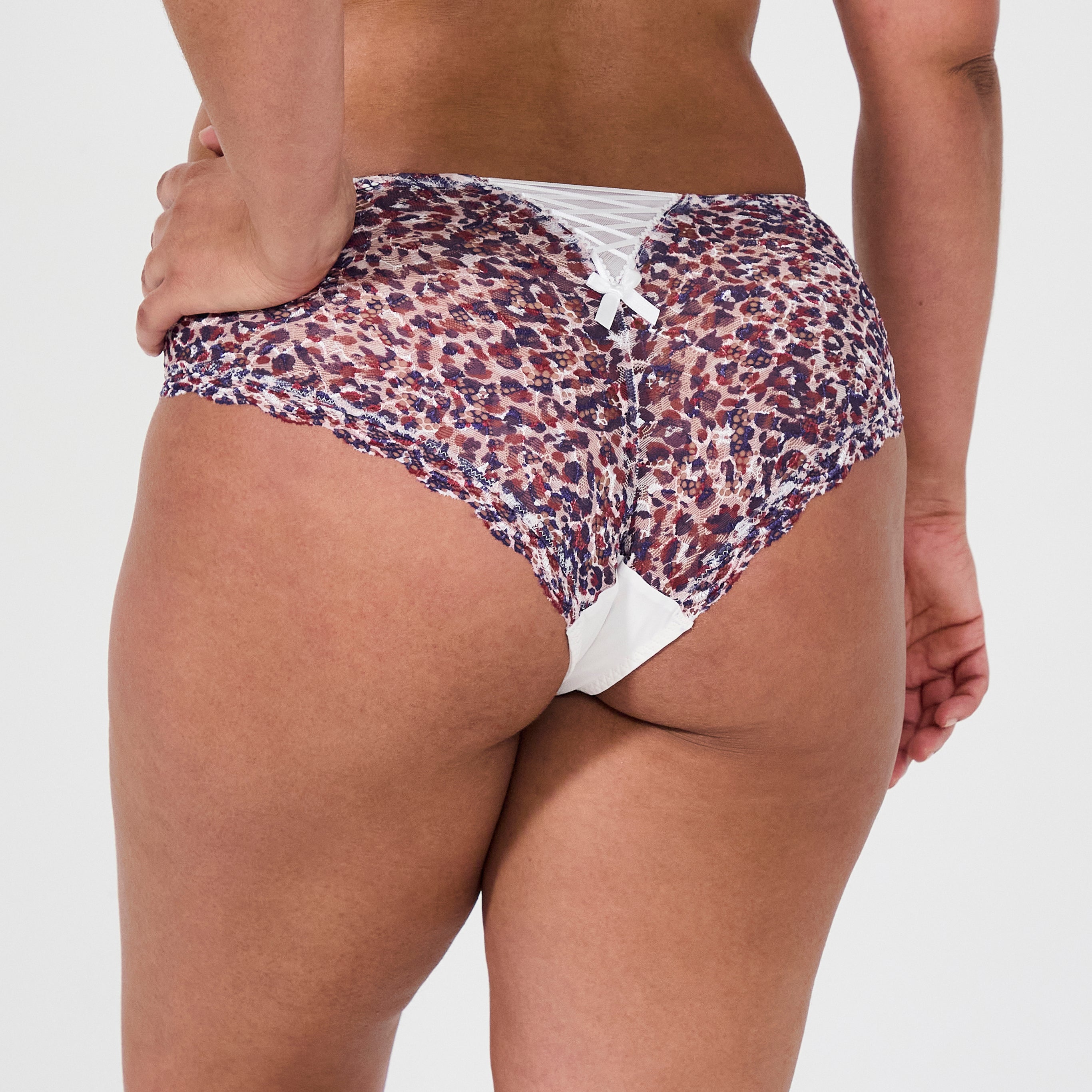 Shorty blanc imprimé Luccia swing