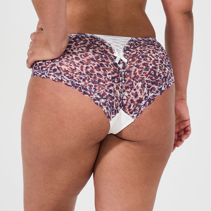 Shorty blanc imprimé Luccia swing