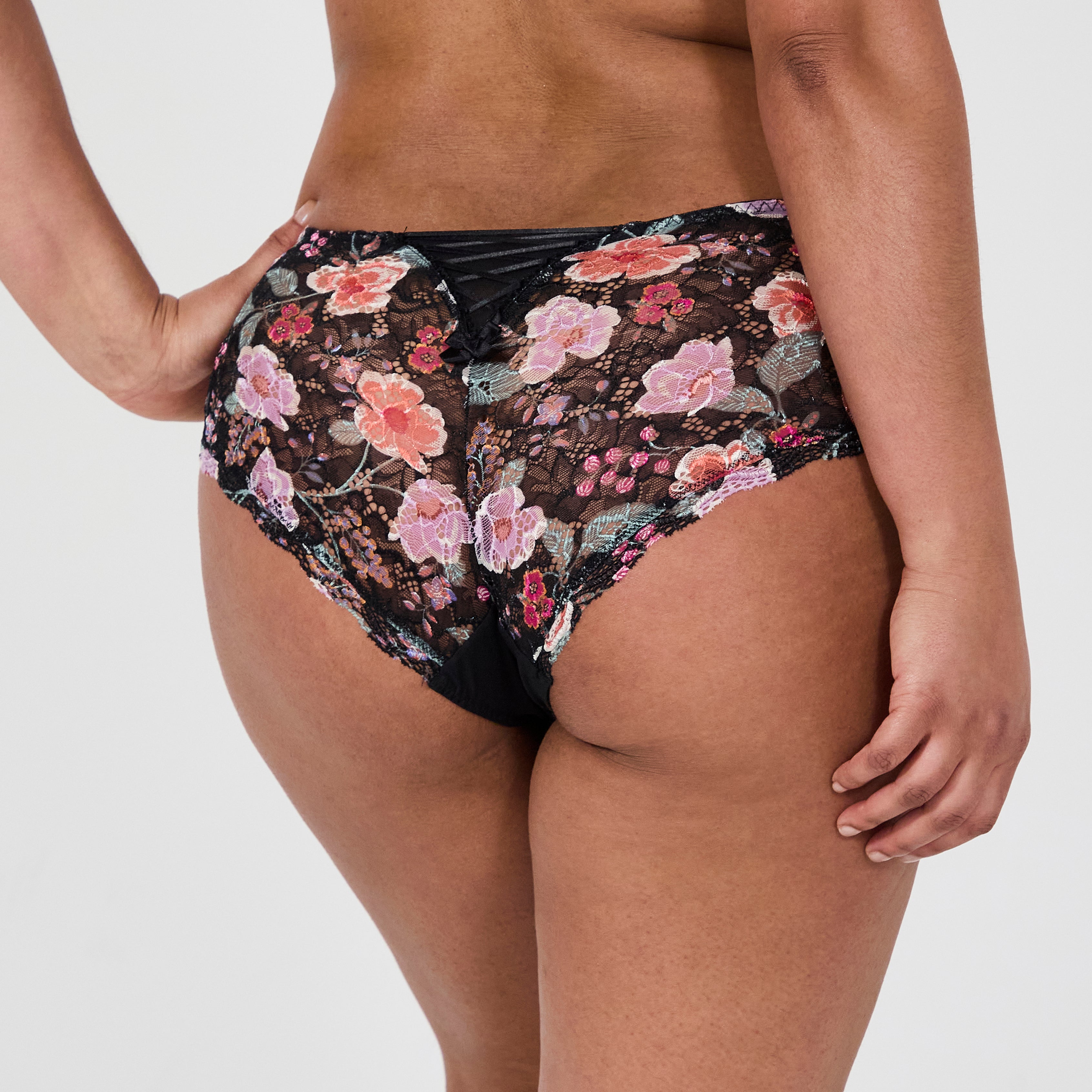 Shorty noir imprimé Luccia swing