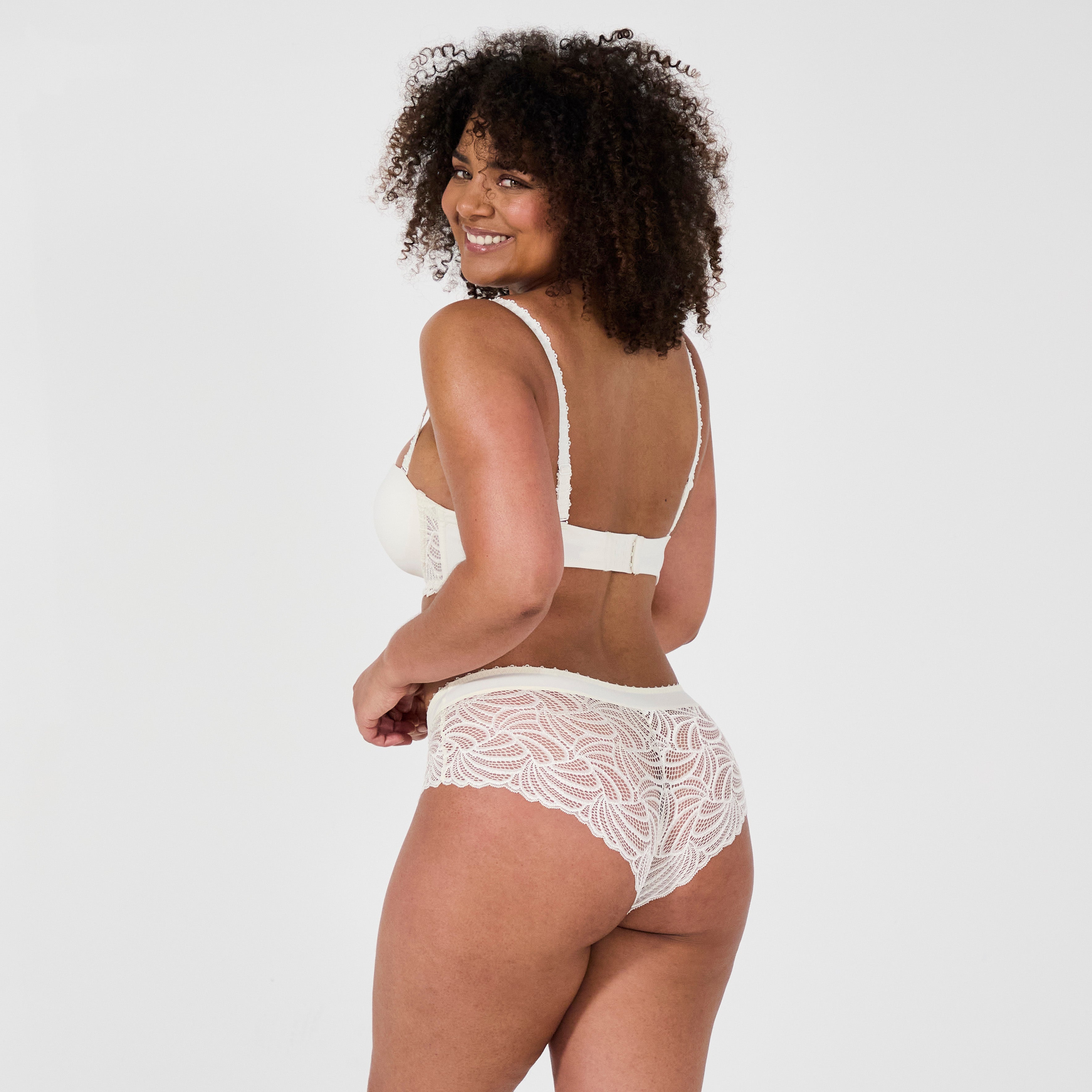 silhouette soutien gorge armatures bandeau shorty pampelune ivoire dos