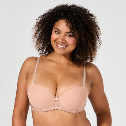 Soutien-gorge coque beige noisette Just Glam