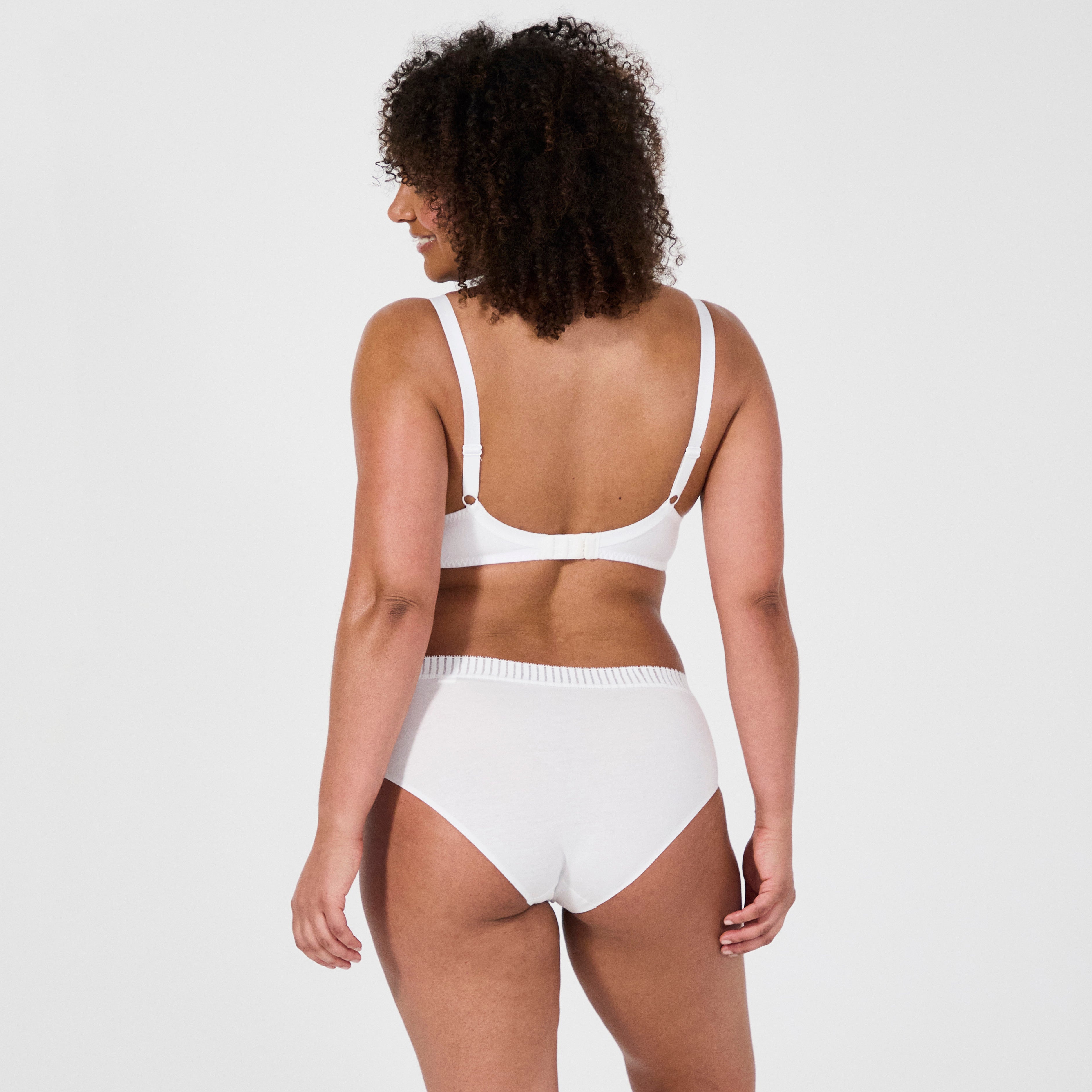 Just Ideal white underwired bra
