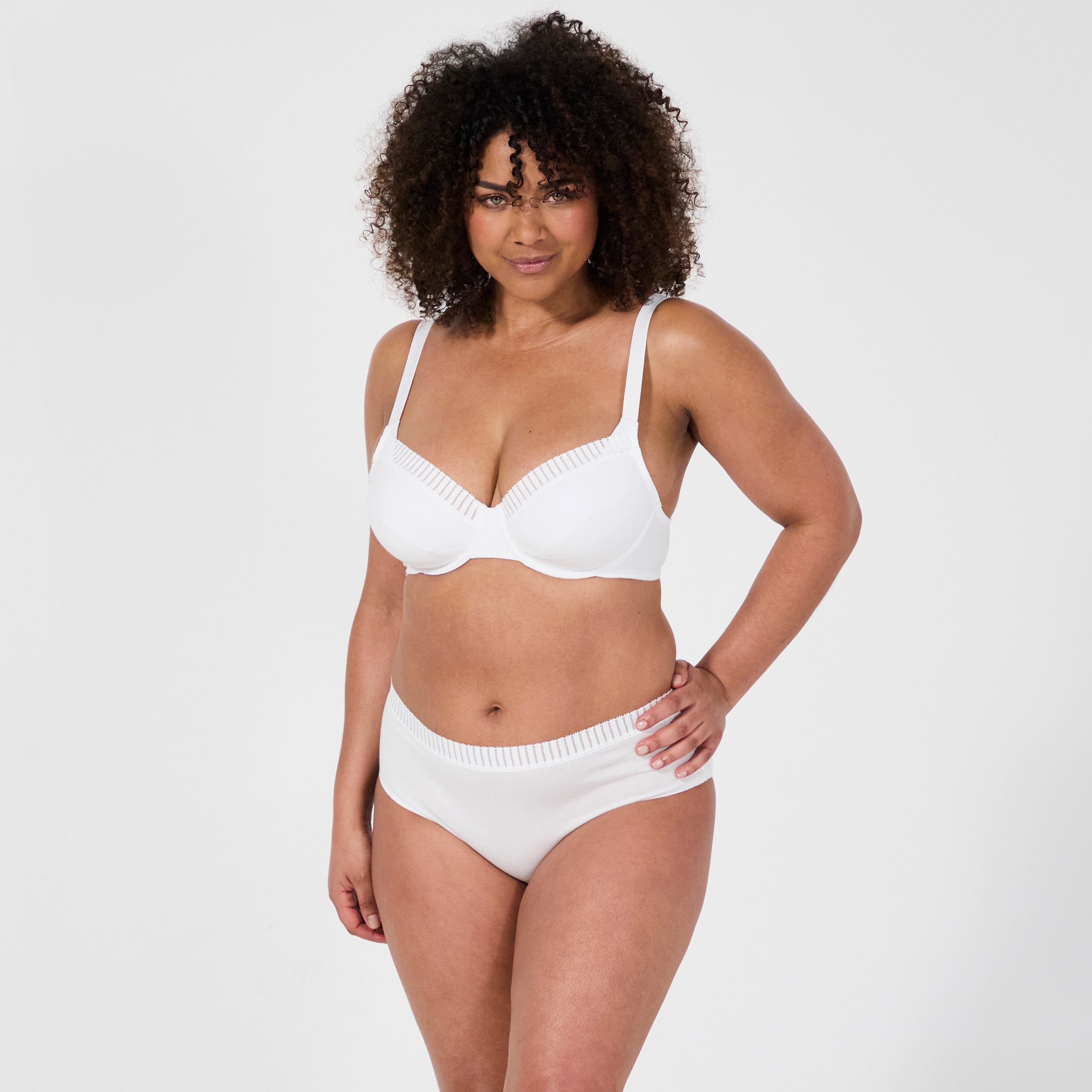 Just Ideal white underwired bra