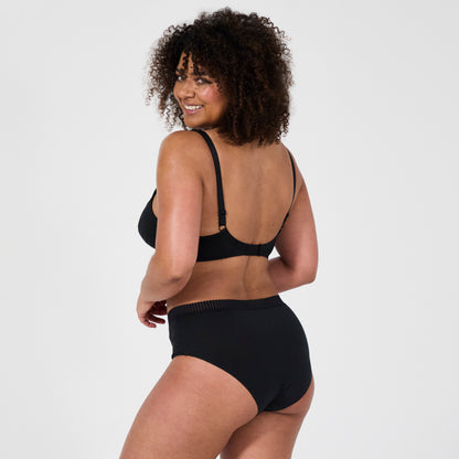 Just Ideal black underwired bra