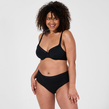 Just Ideal black underwired bra