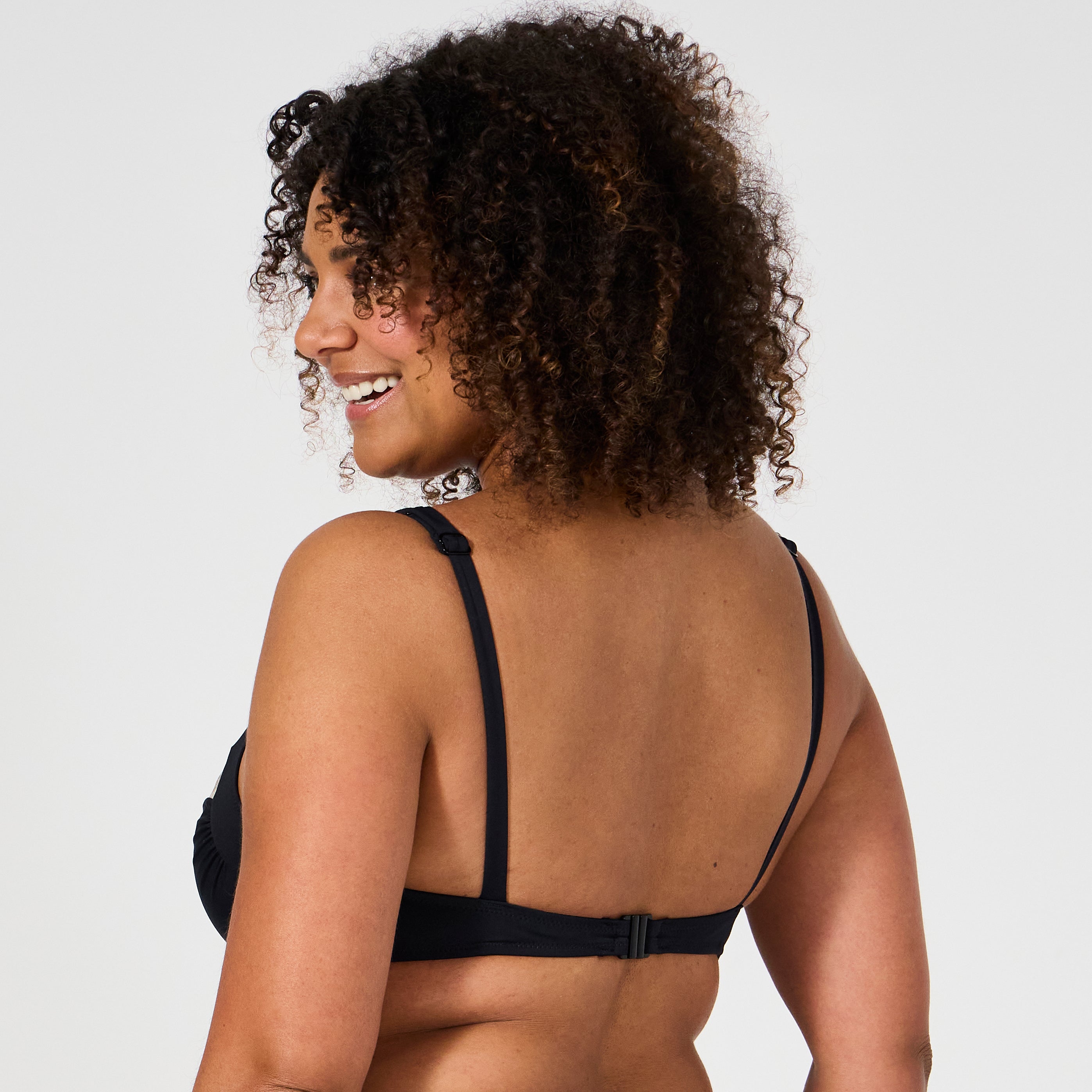 Haut de maillot de bain avec armatures Hollywood Noir/ Or